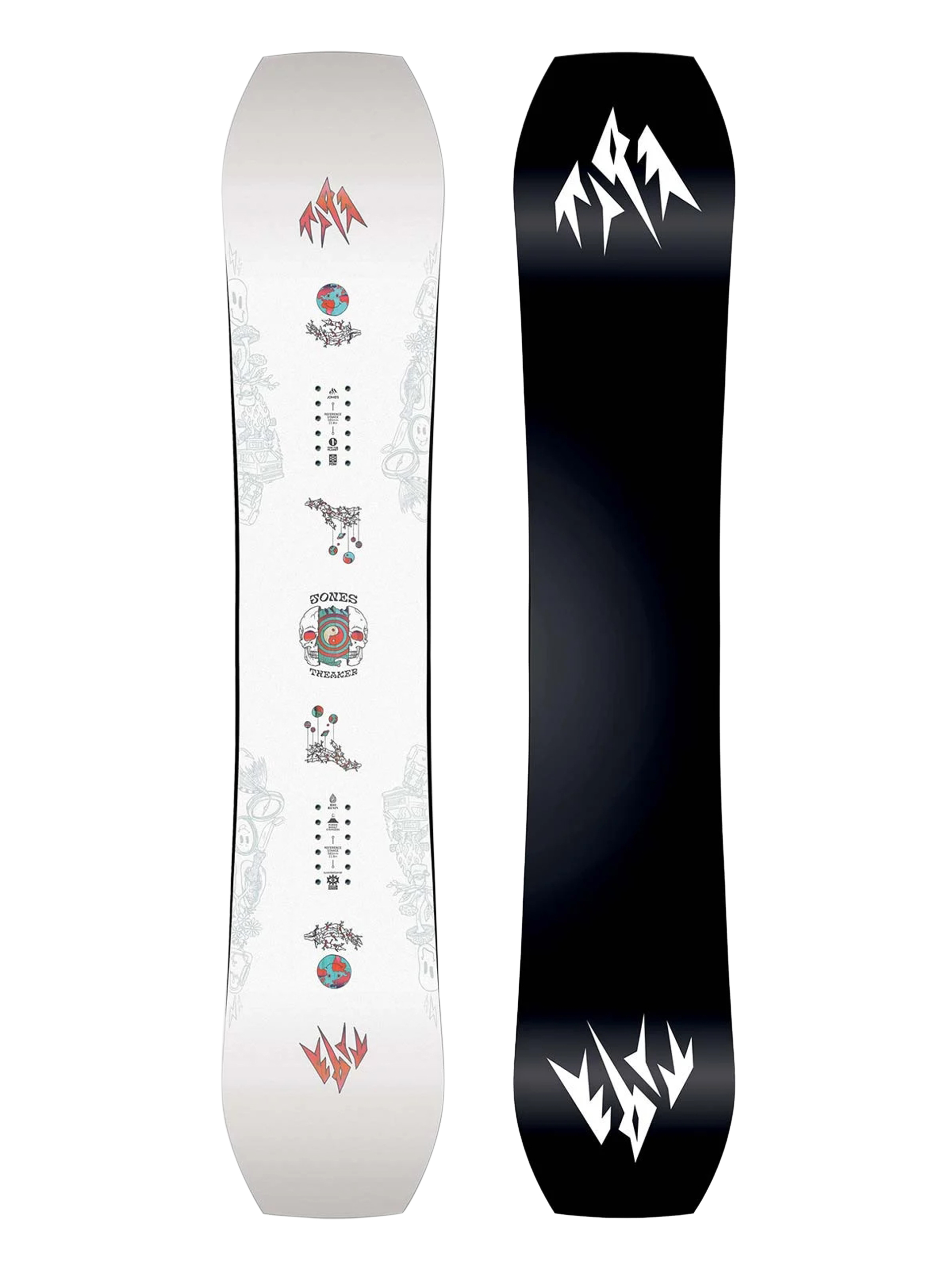 Férfi Jones Snowboards Tweaker Snowboard (black/white)