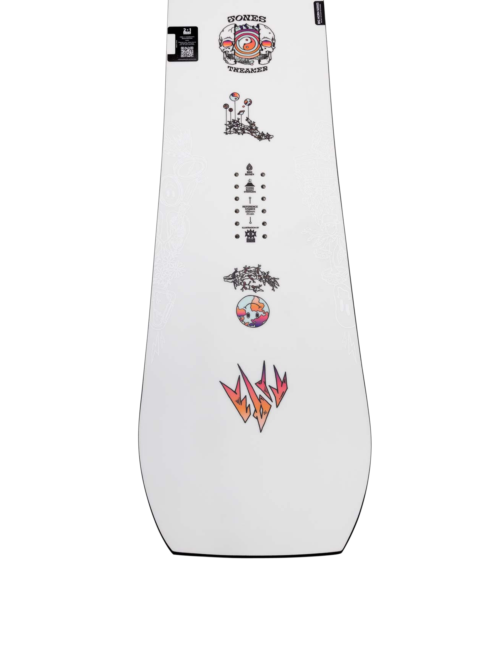 Férfi Jones Snowboards Tweaker Snowboard (black/white)