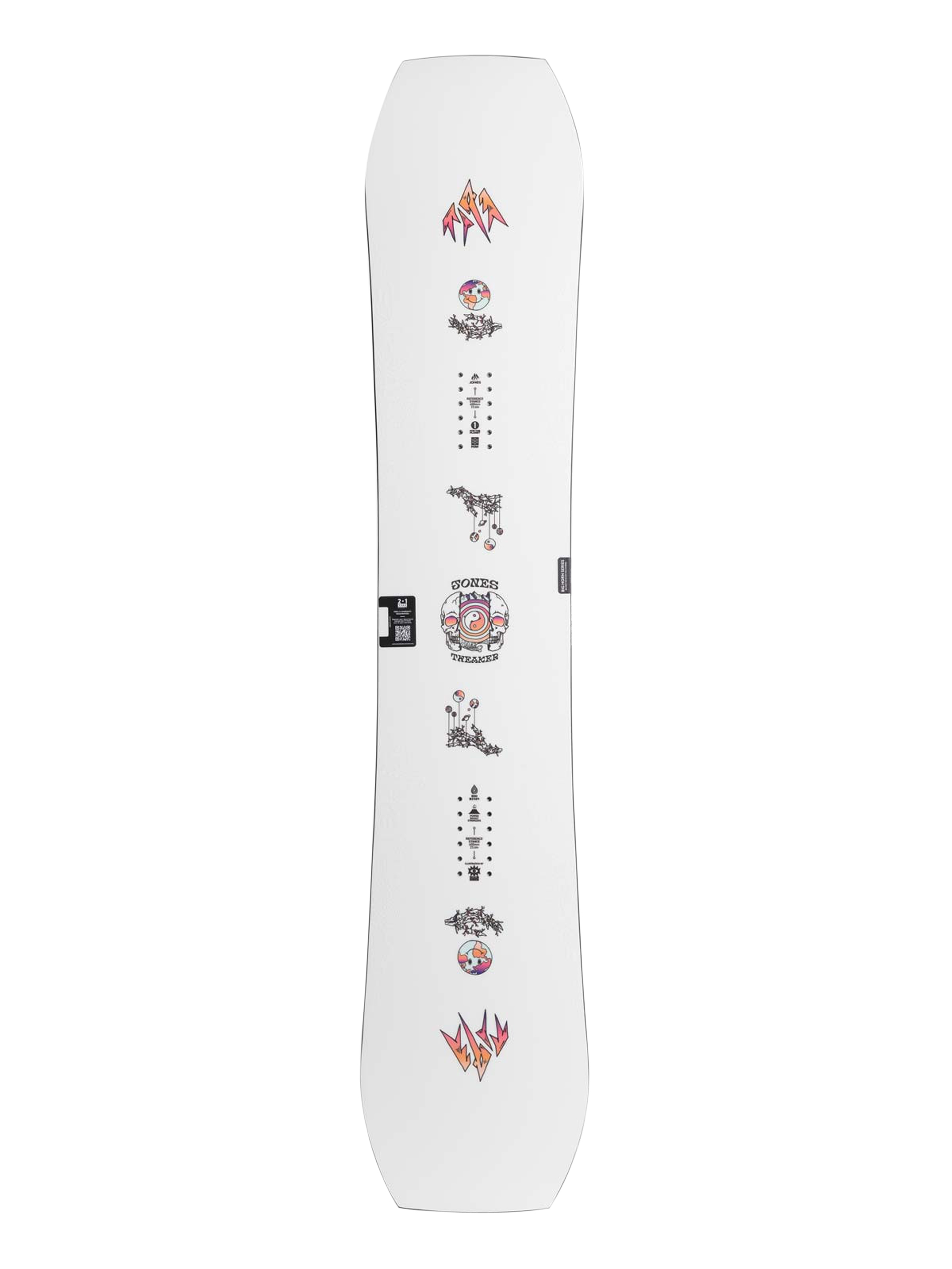 Férfi Jones Snowboards Tweaker Snowboard (white/black)