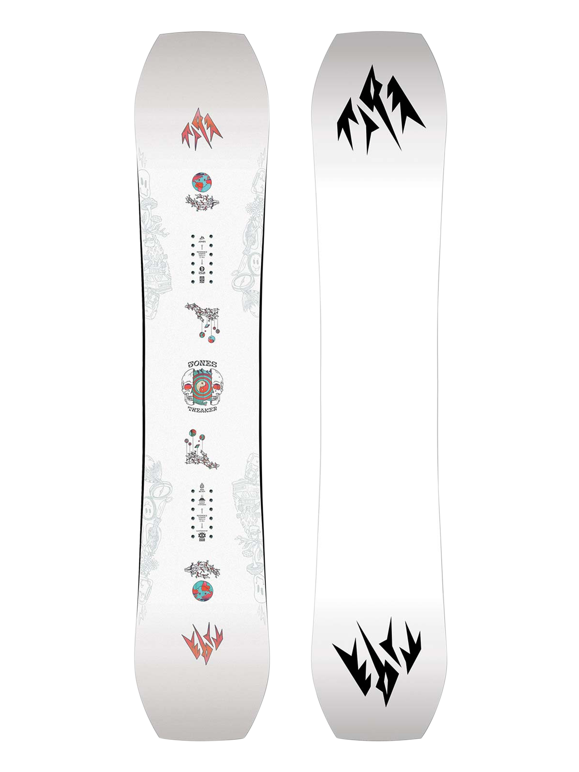 Férfi Jones Snowboards Tweaker Snowboard (white/black)