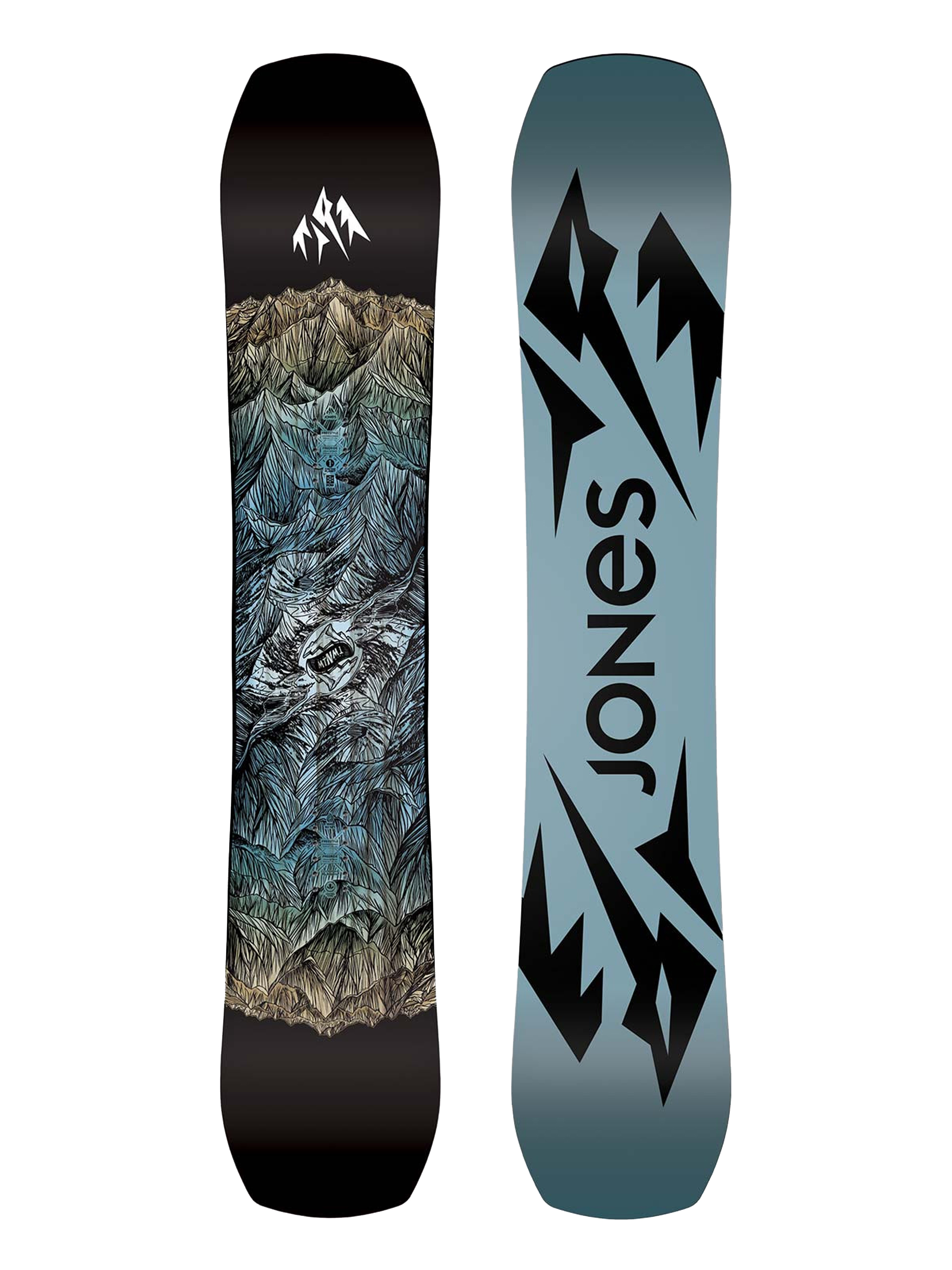 Férfi Jones Snowboards Mountain Twin Snowboard (blue/black)