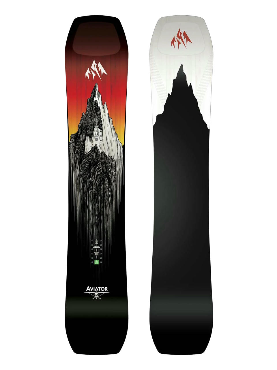 Férfi Jones Snowboards Aviator 2.0 Snowboard (black/white/red)