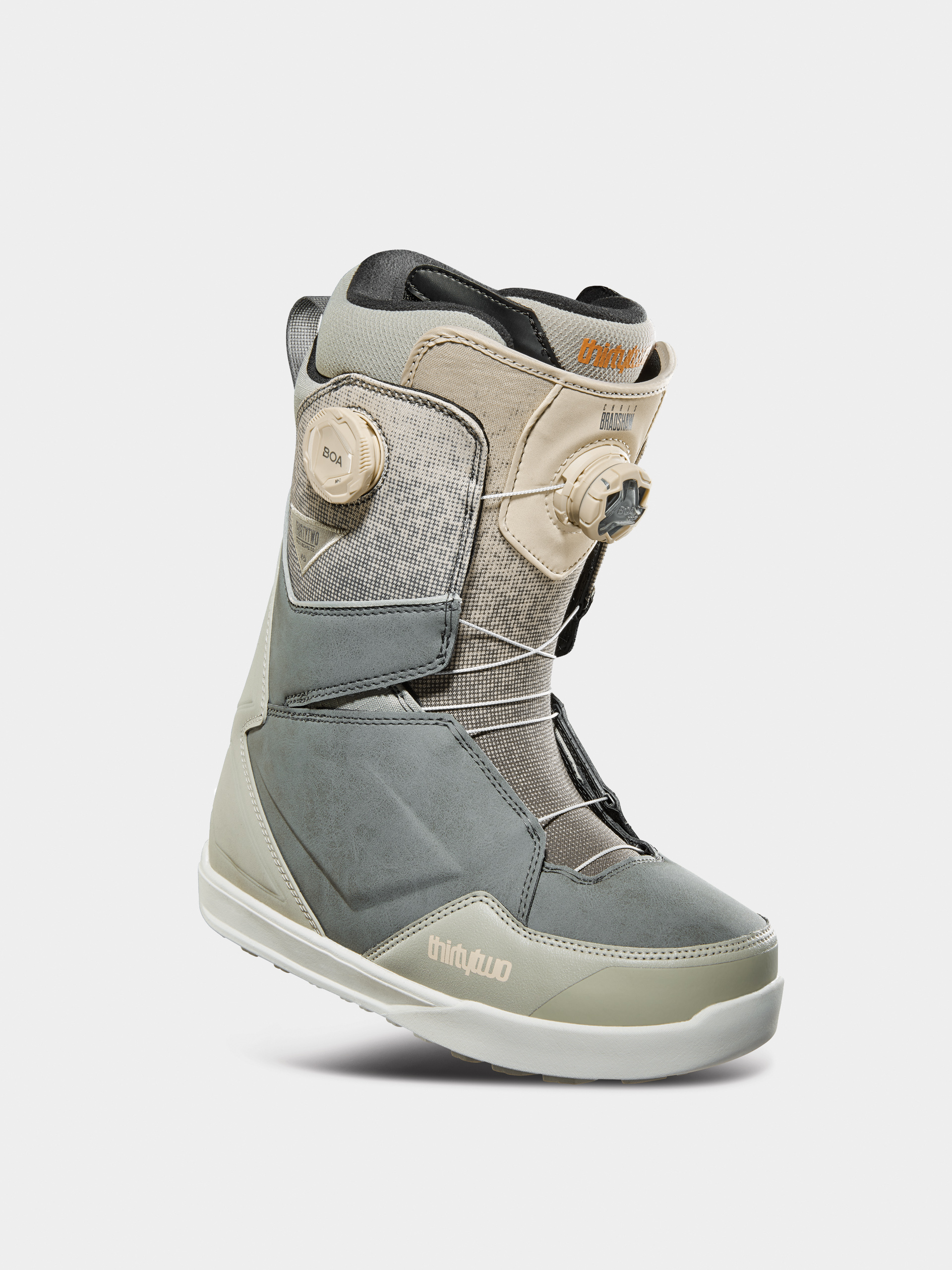 ThirtyTwo Lashed Double Boa Bradshaw Snowboard cipők (grey/tan)