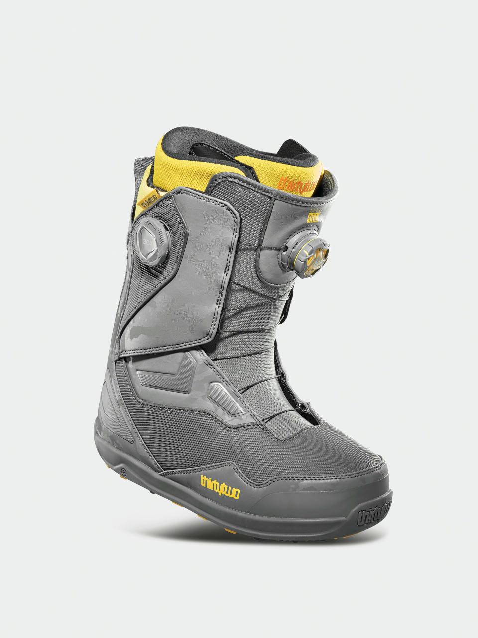 Férfi ThirtyTwo Tm 2 Double Boa Stevens Snowboard cipők (grey/yellow)