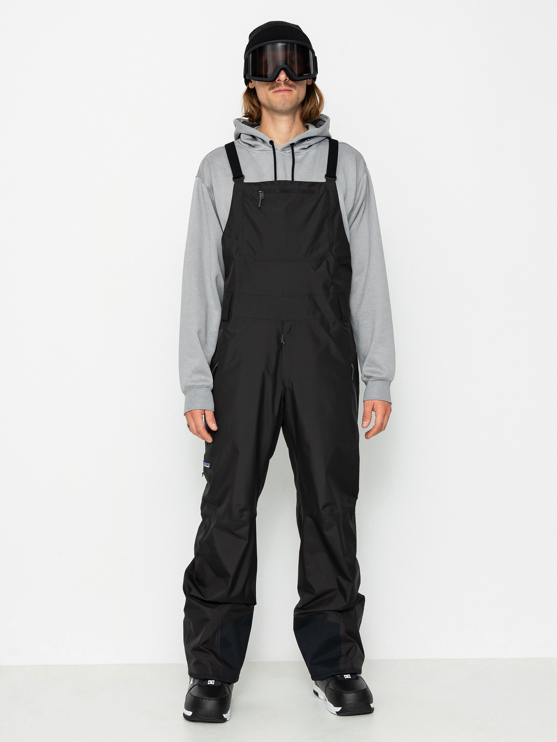 Férfi Patagonia Powder Town Bibs Snowboard nadrág (black)