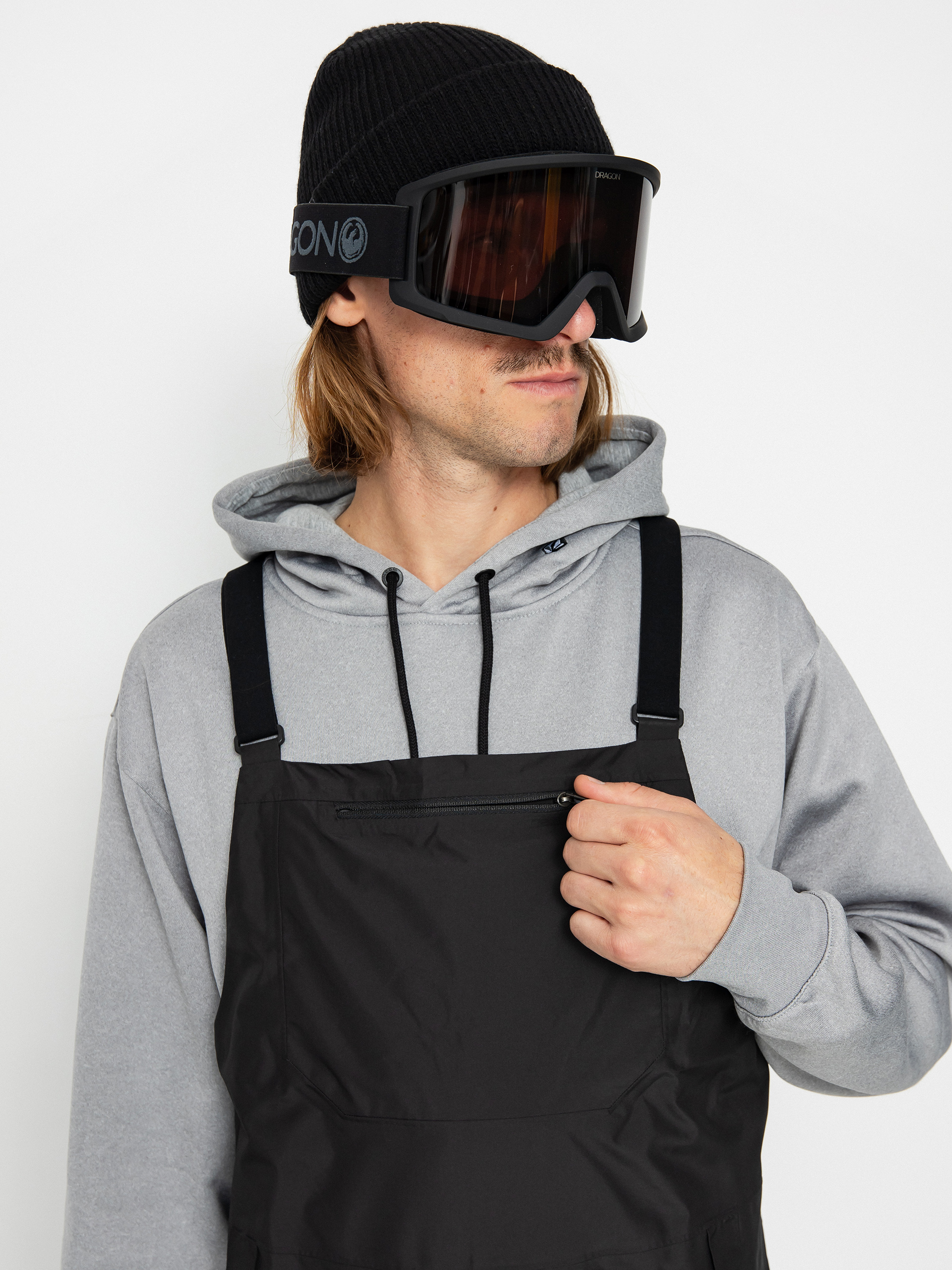 Férfi Patagonia Powder Town Bibs Snowboard nadrág (black)