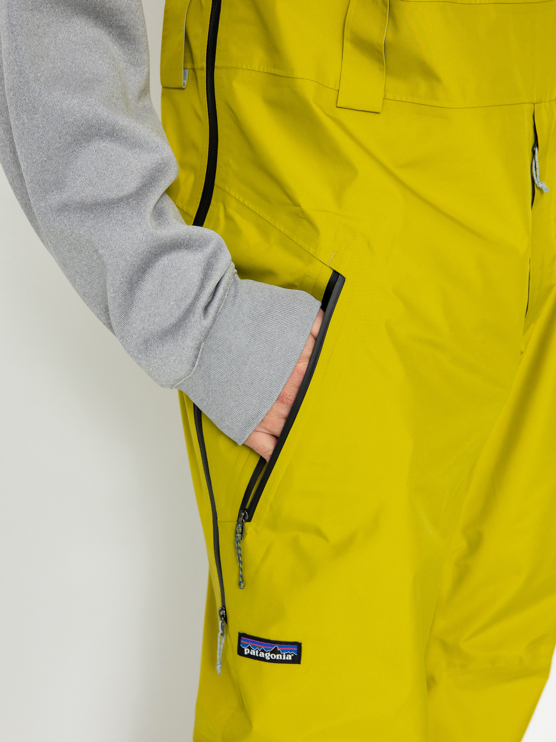 Férfi Patagonia Powder Town Bibs Snowboard nadrág (shrub green)