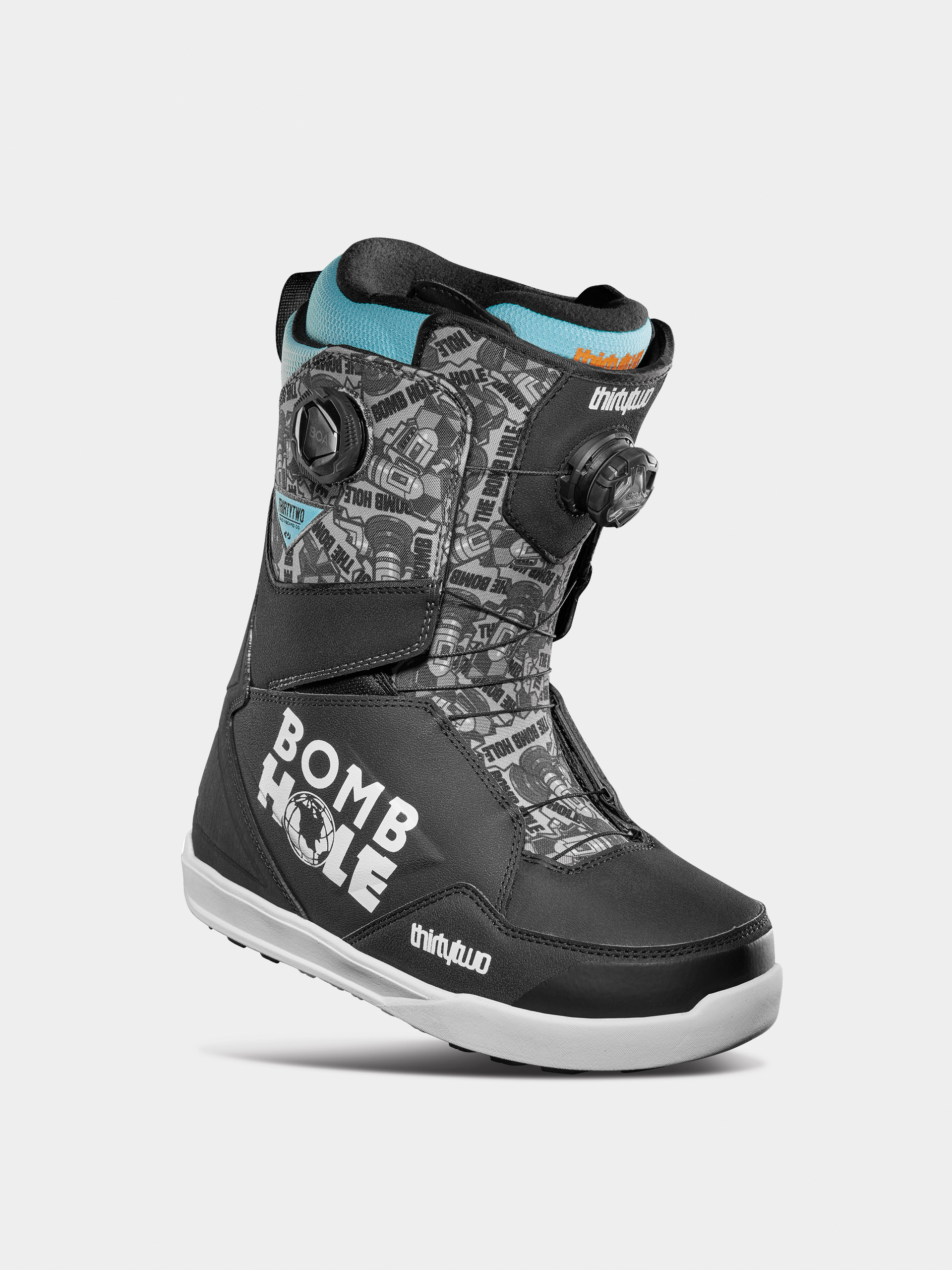 ThirtyTwo Lashed Double Boa Bomb Hole Snowboard cipők (black/white)