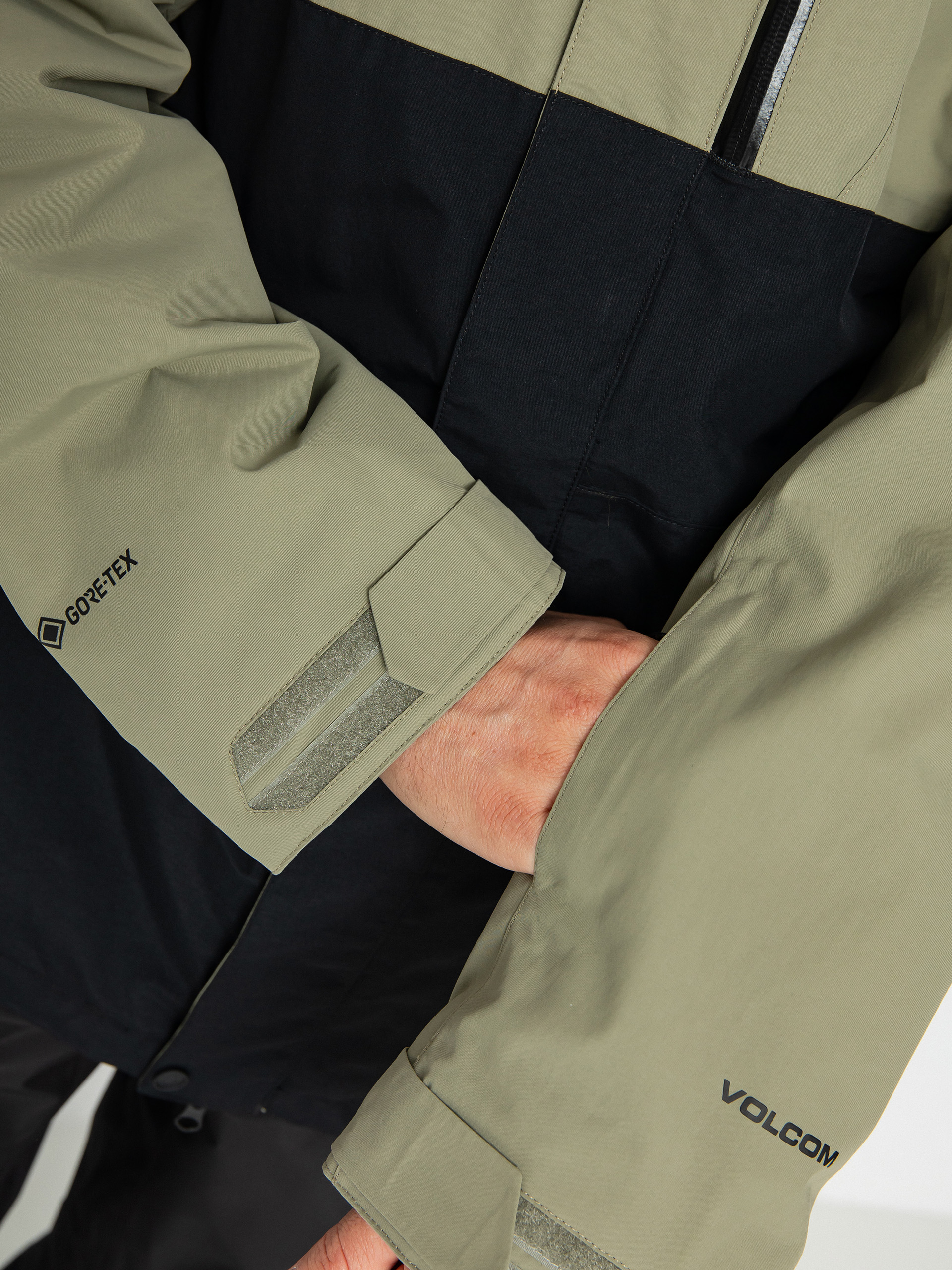 Férfi Volcom L Gore Tex Snowboard dzseki (light military)