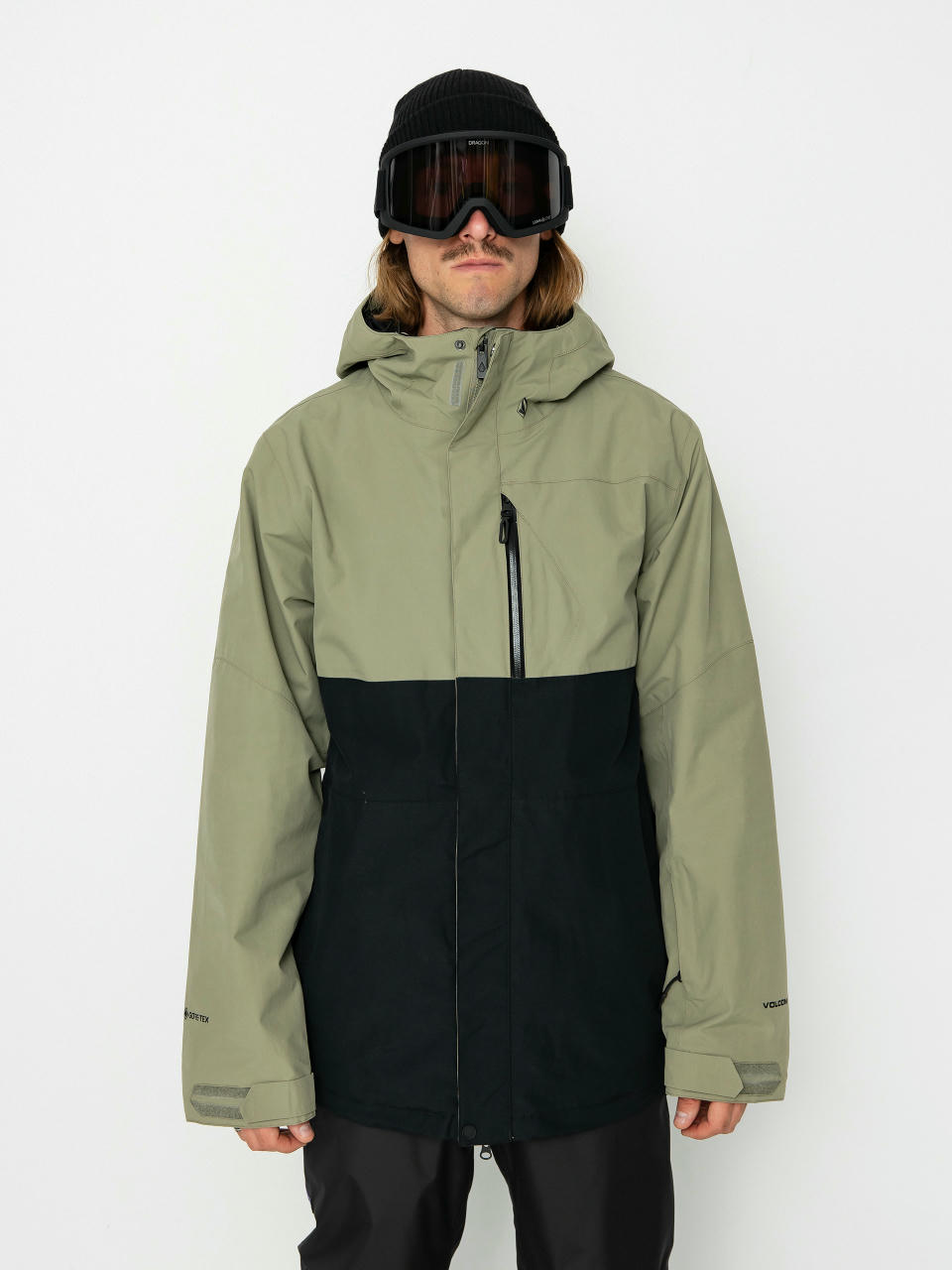 Volcom L Gore Tex Snowboard dzseki (light military)