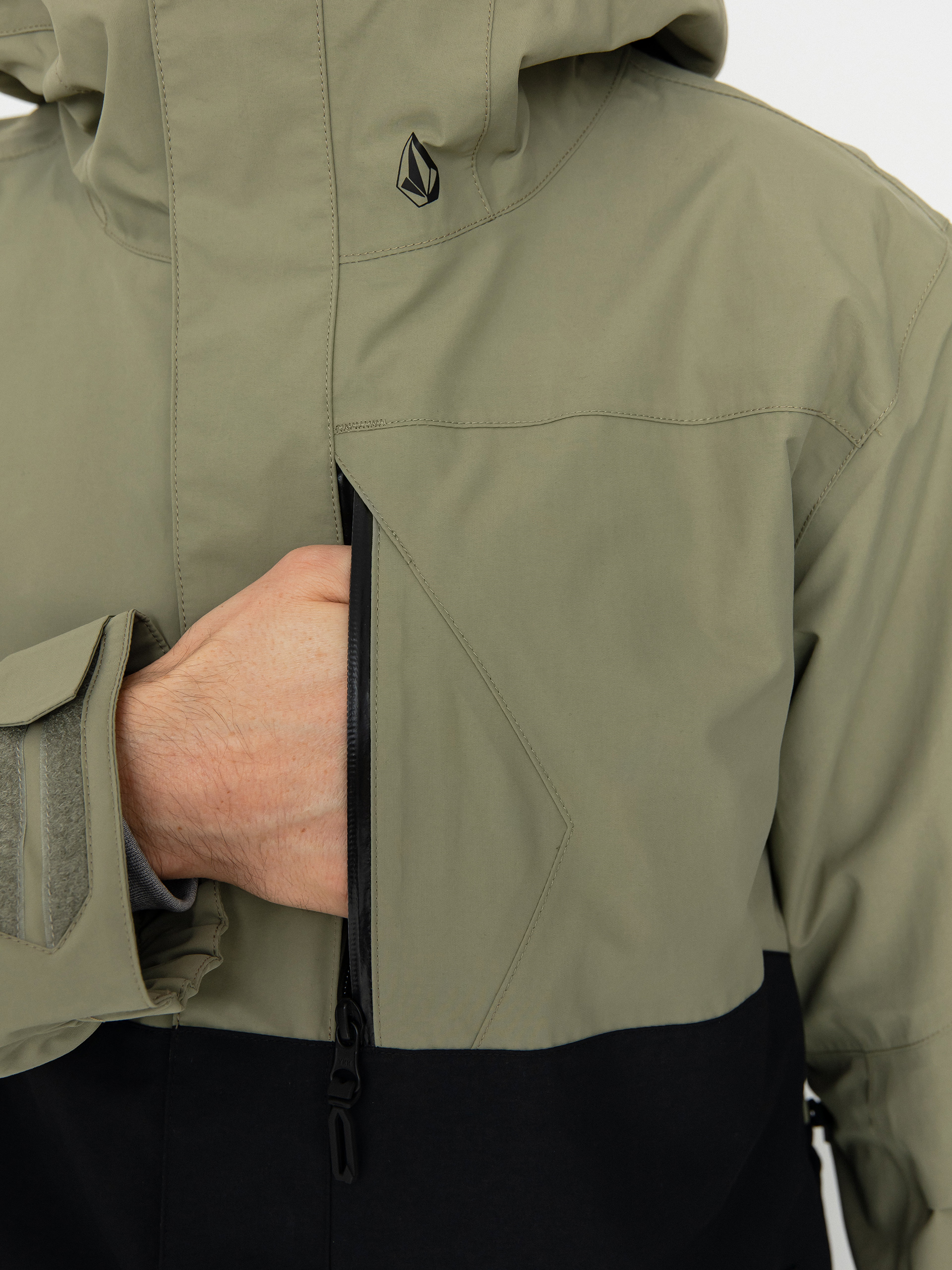 Férfi Volcom L Gore Tex Snowboard dzseki (light military)