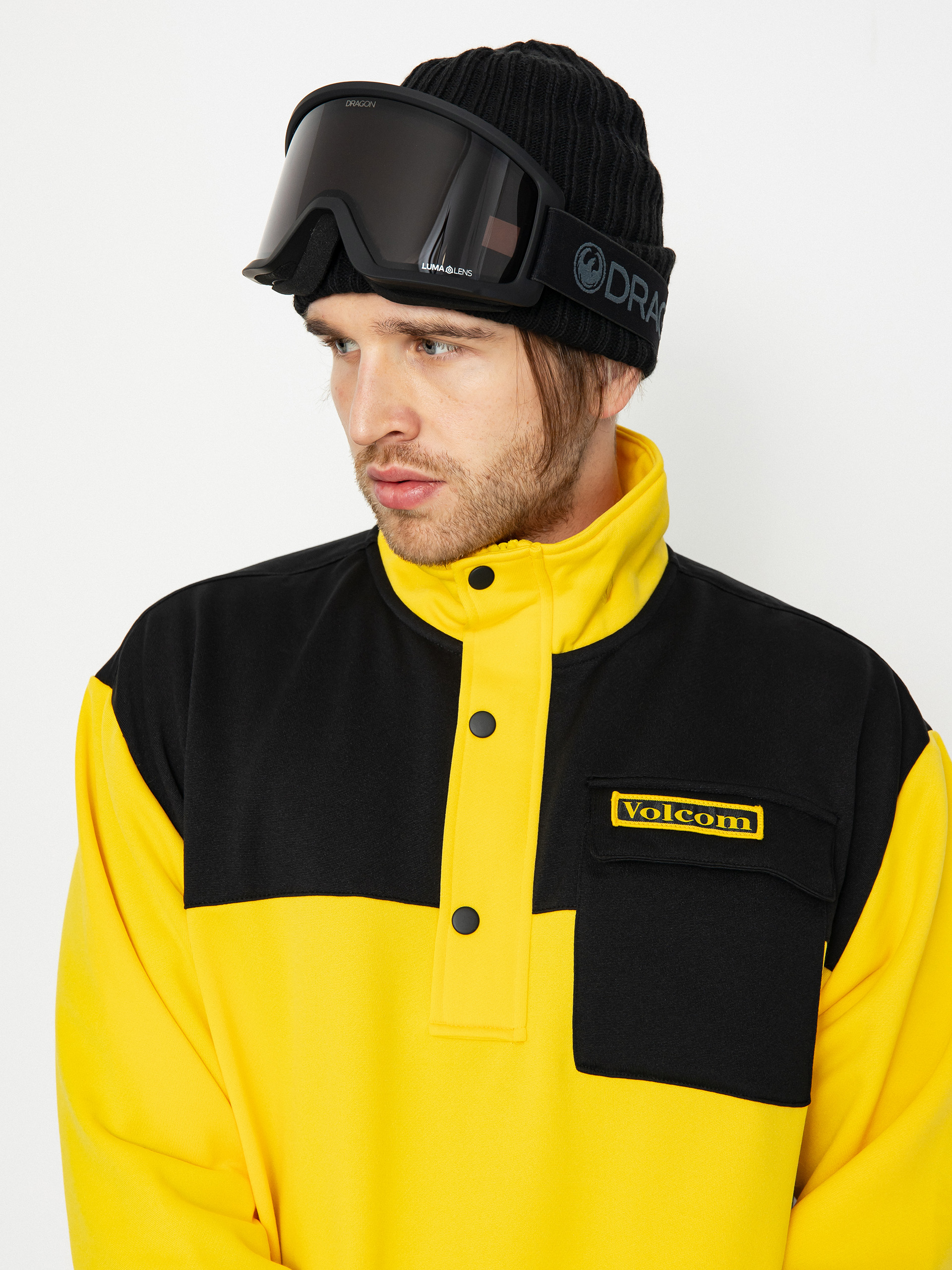 Férfi Volcom She 2 HD Thermo pulóver (bright yellow)