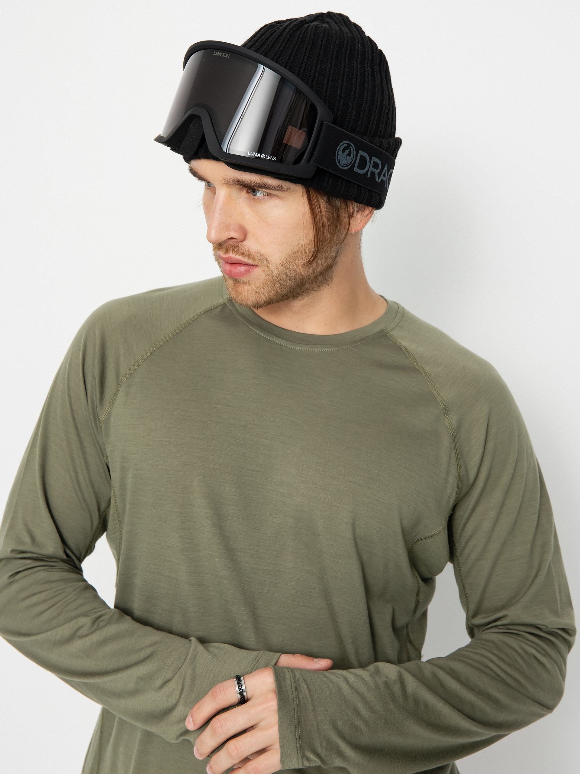 Férfi Burton Phayse Merino Crewneck Fleece Hosszú ujjú felső (forest moss)