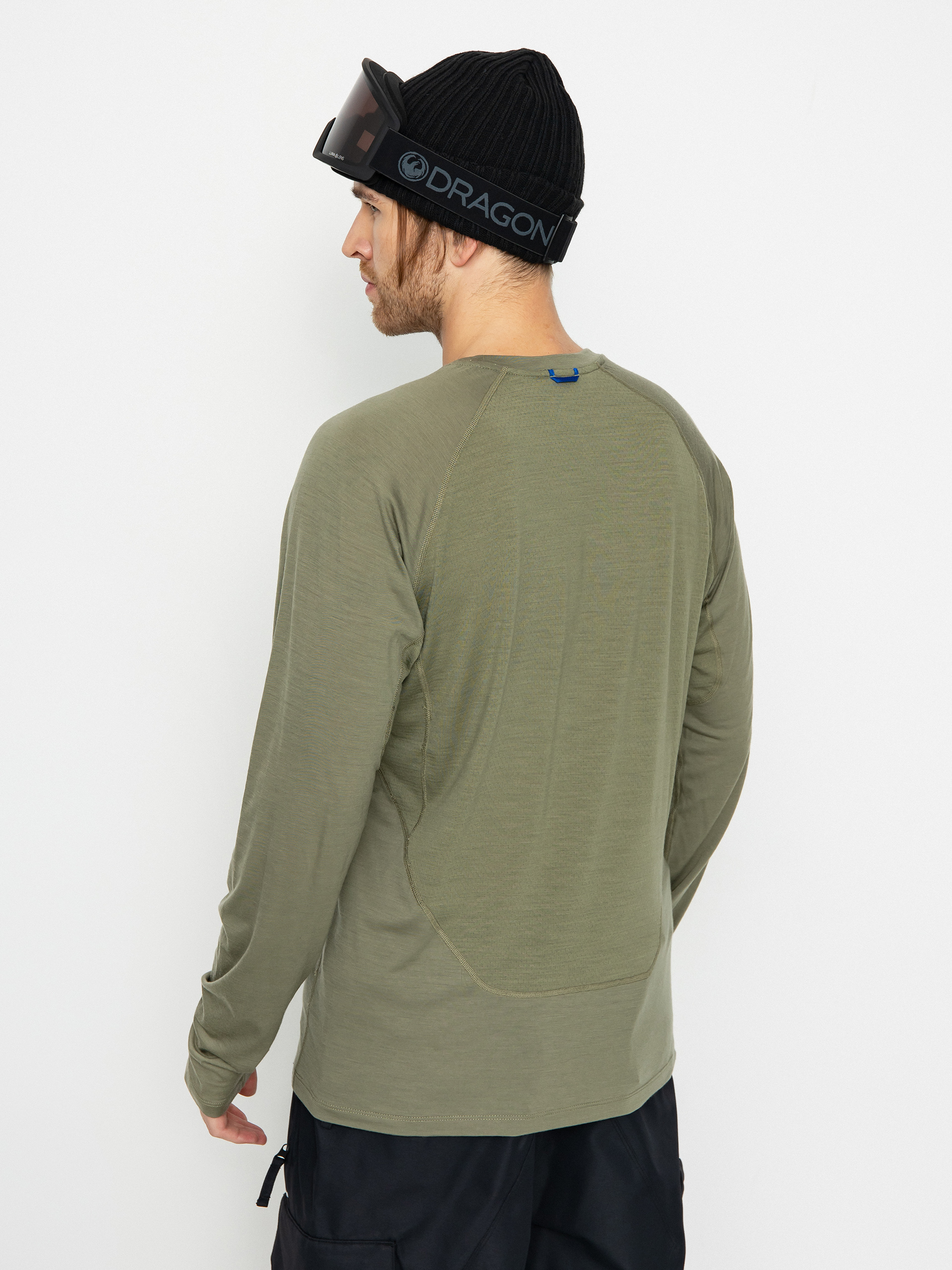 Férfi Burton Phayse Merino Crewneck Fleece Hosszú ujjú felső (forest moss)