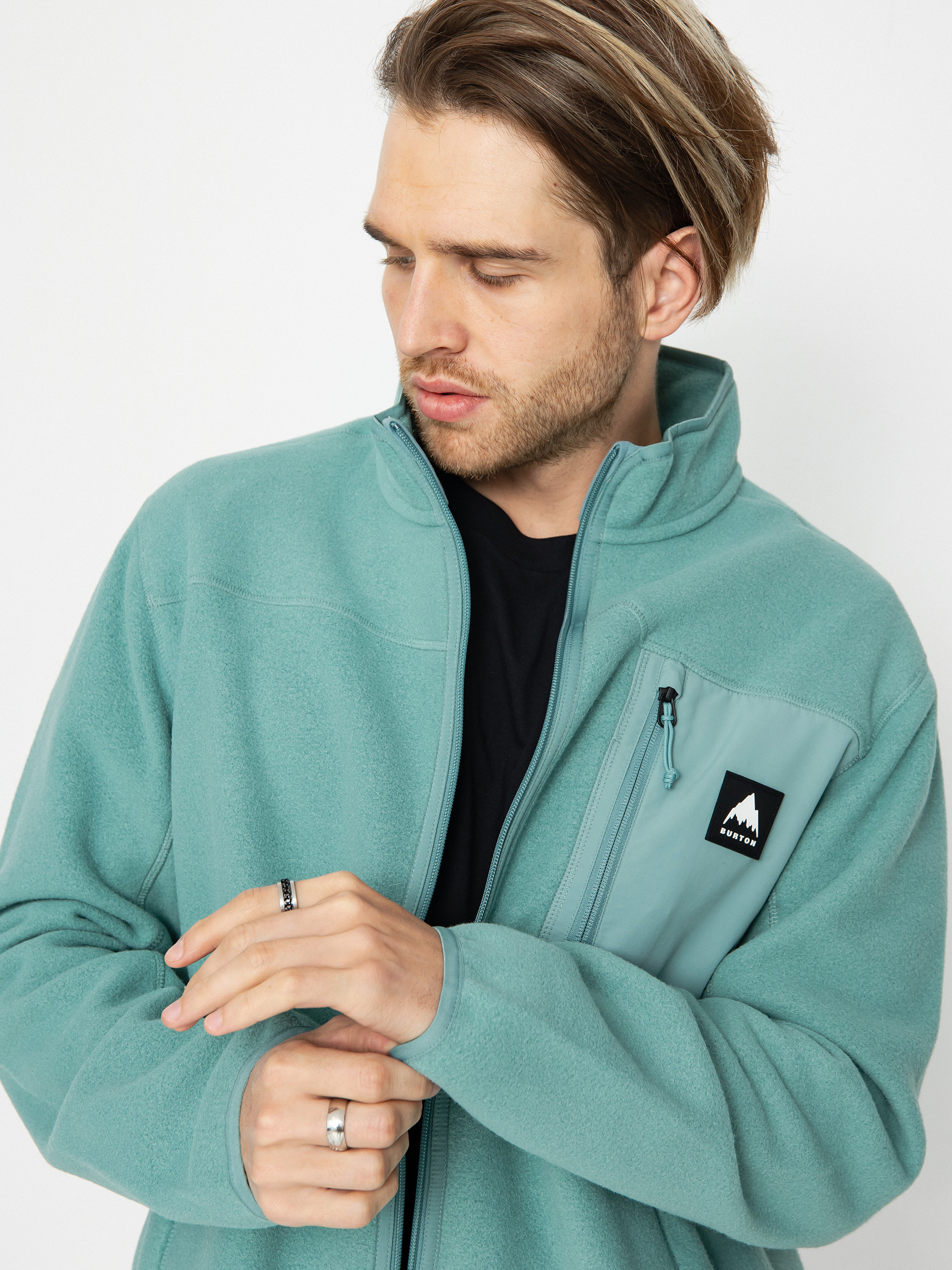 Burton Cinder ZHD Kapucnis pulóver (rock lichen)