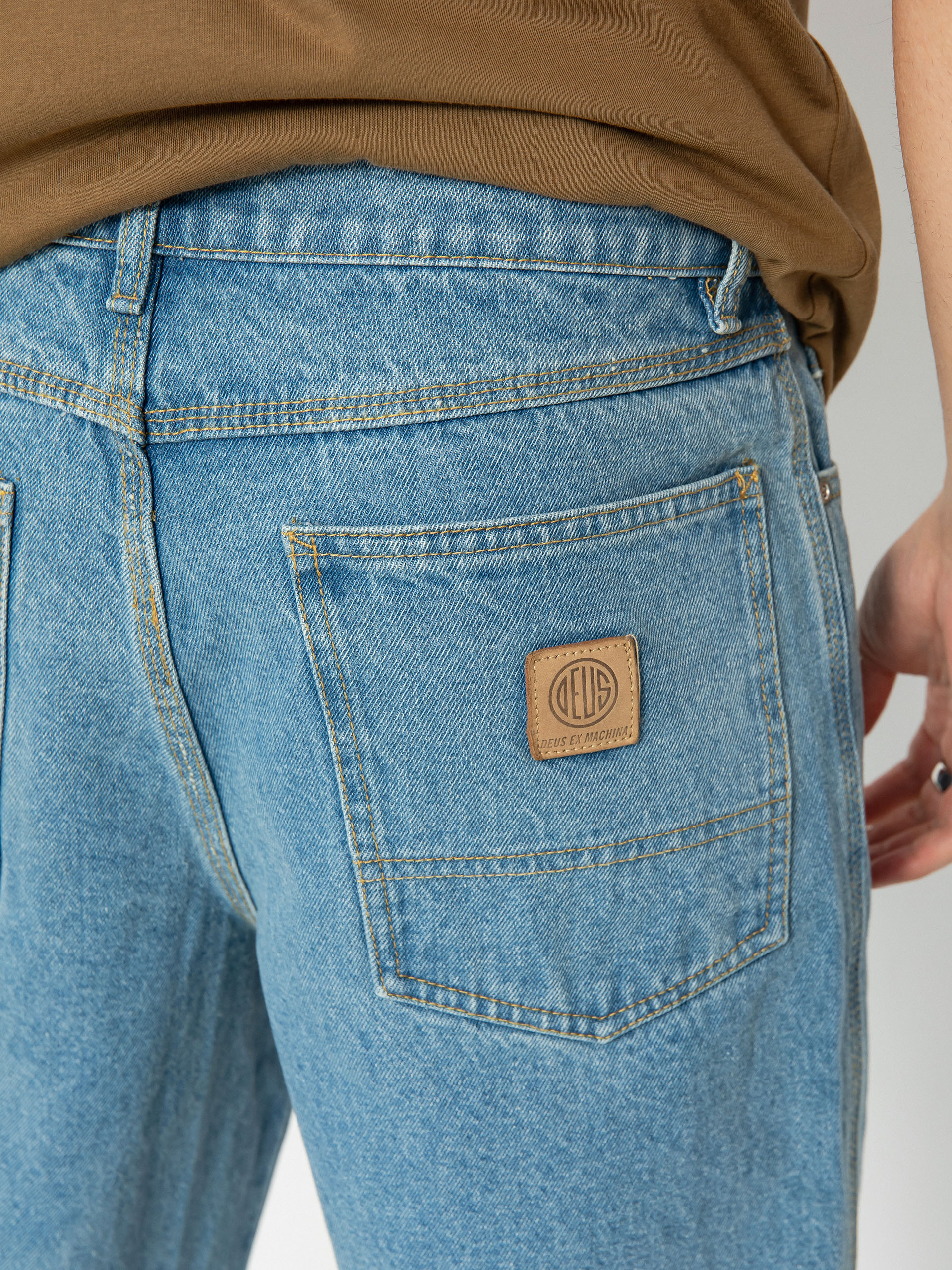 Deus Ex Machina Omaha Relaxed Jean Kisnadrág (light stone)