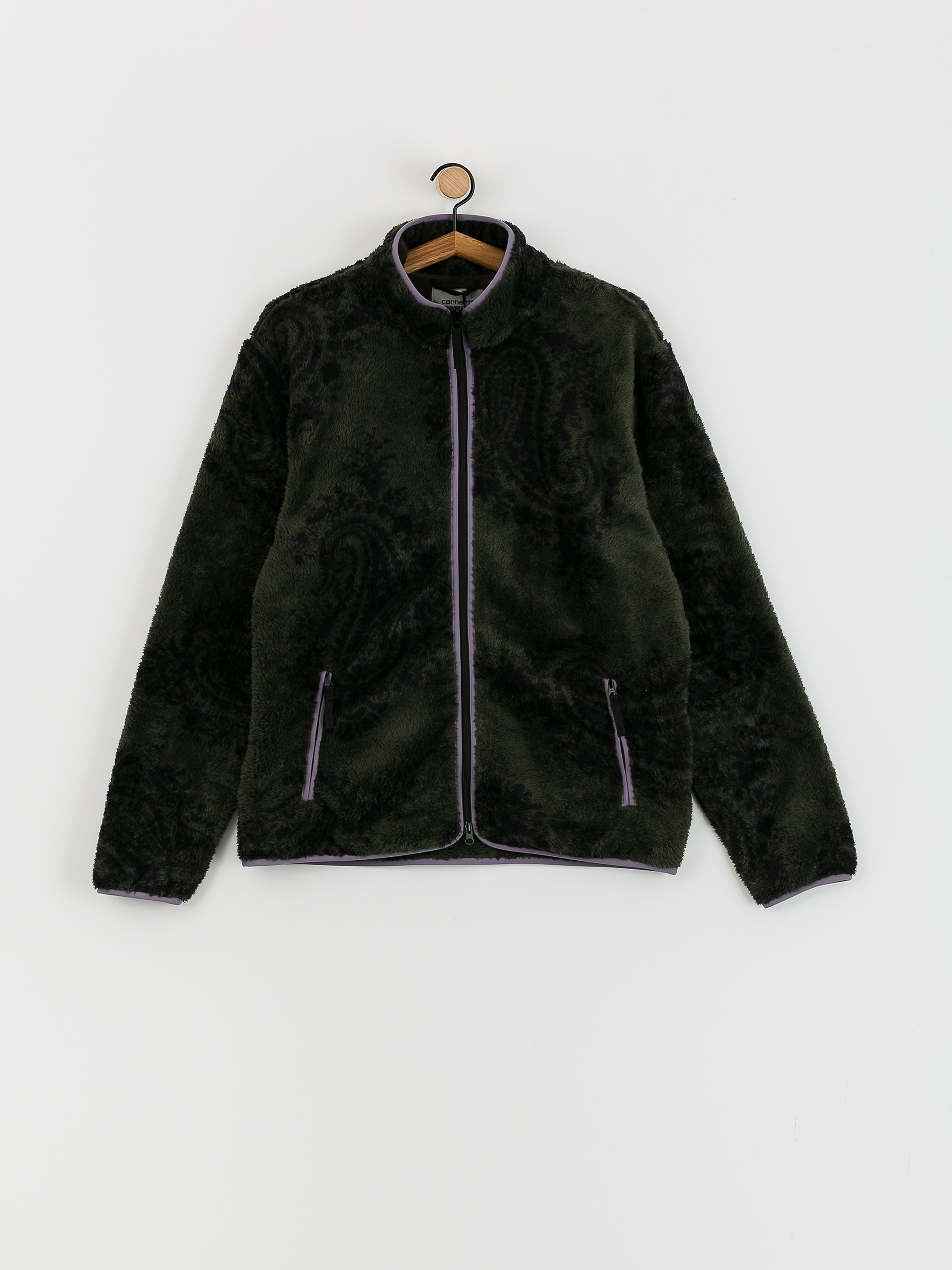 Férfi Carhartt WIP Kurtka Jebson Polár pulóver (paisley big print plant/glassy purple)