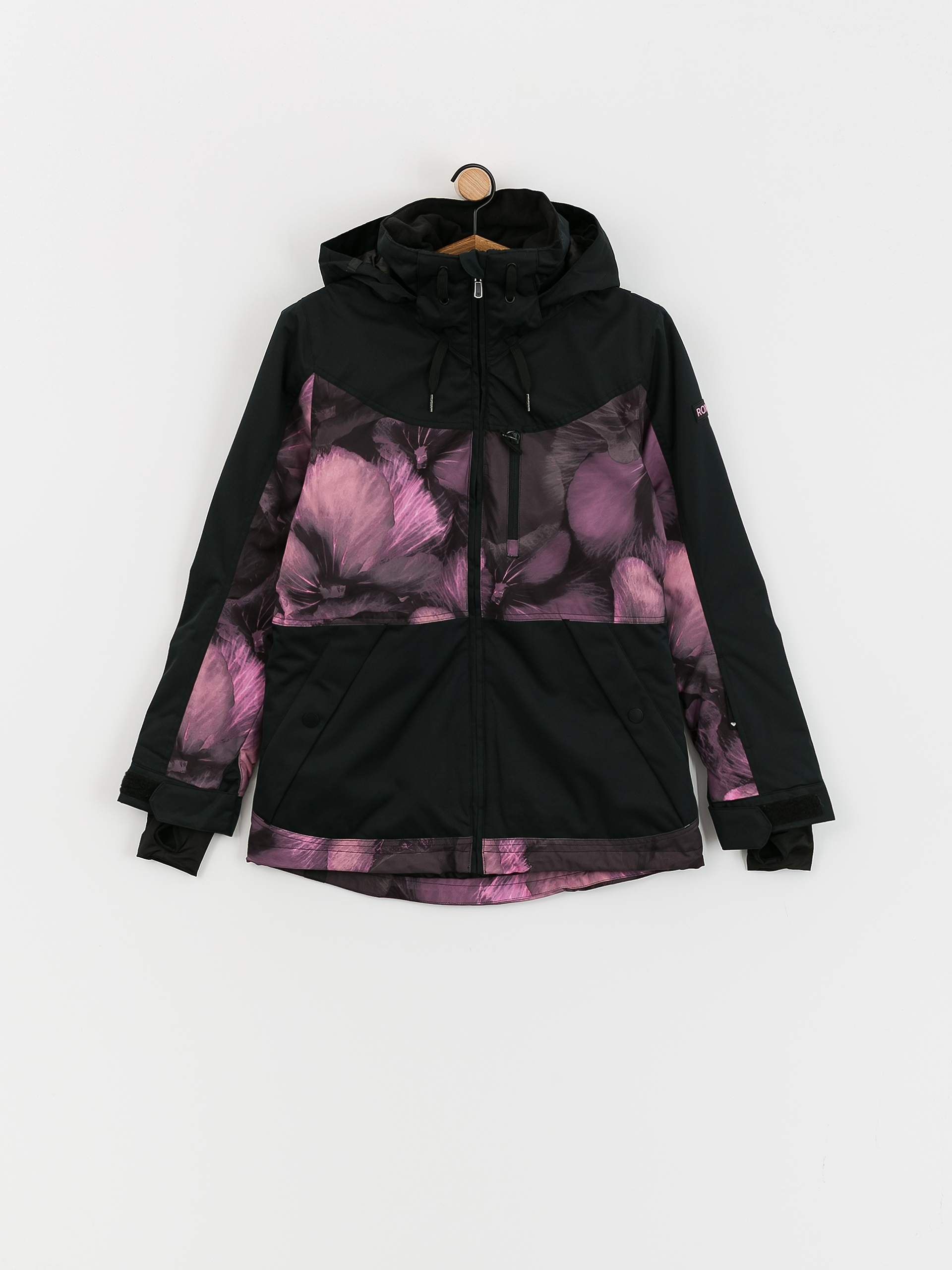 Női Roxy Presence Parka Snowboard dzseki (true black pansy pansy)