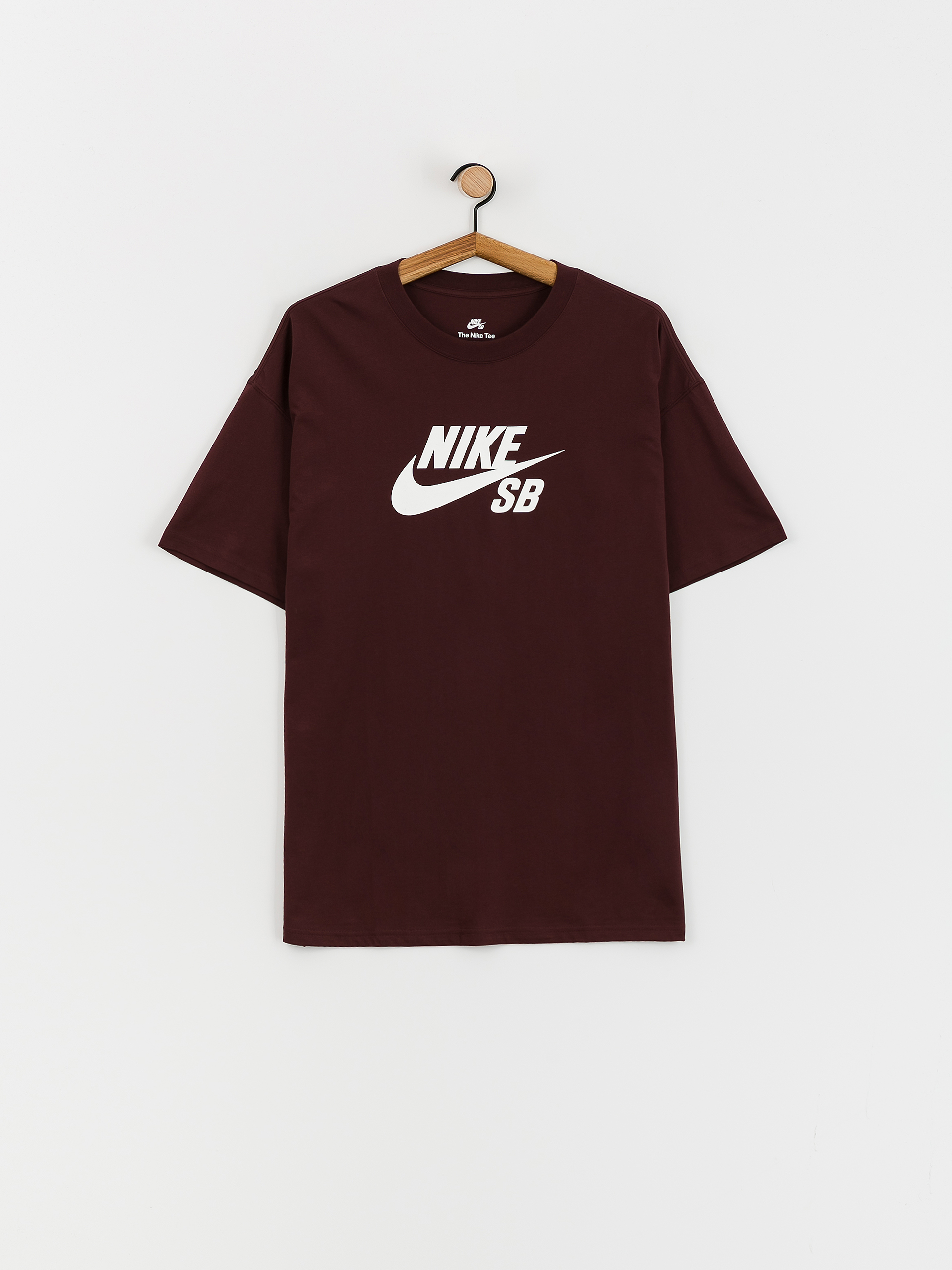 Nike SB Logo HBR Póló (burgundy crush/white)