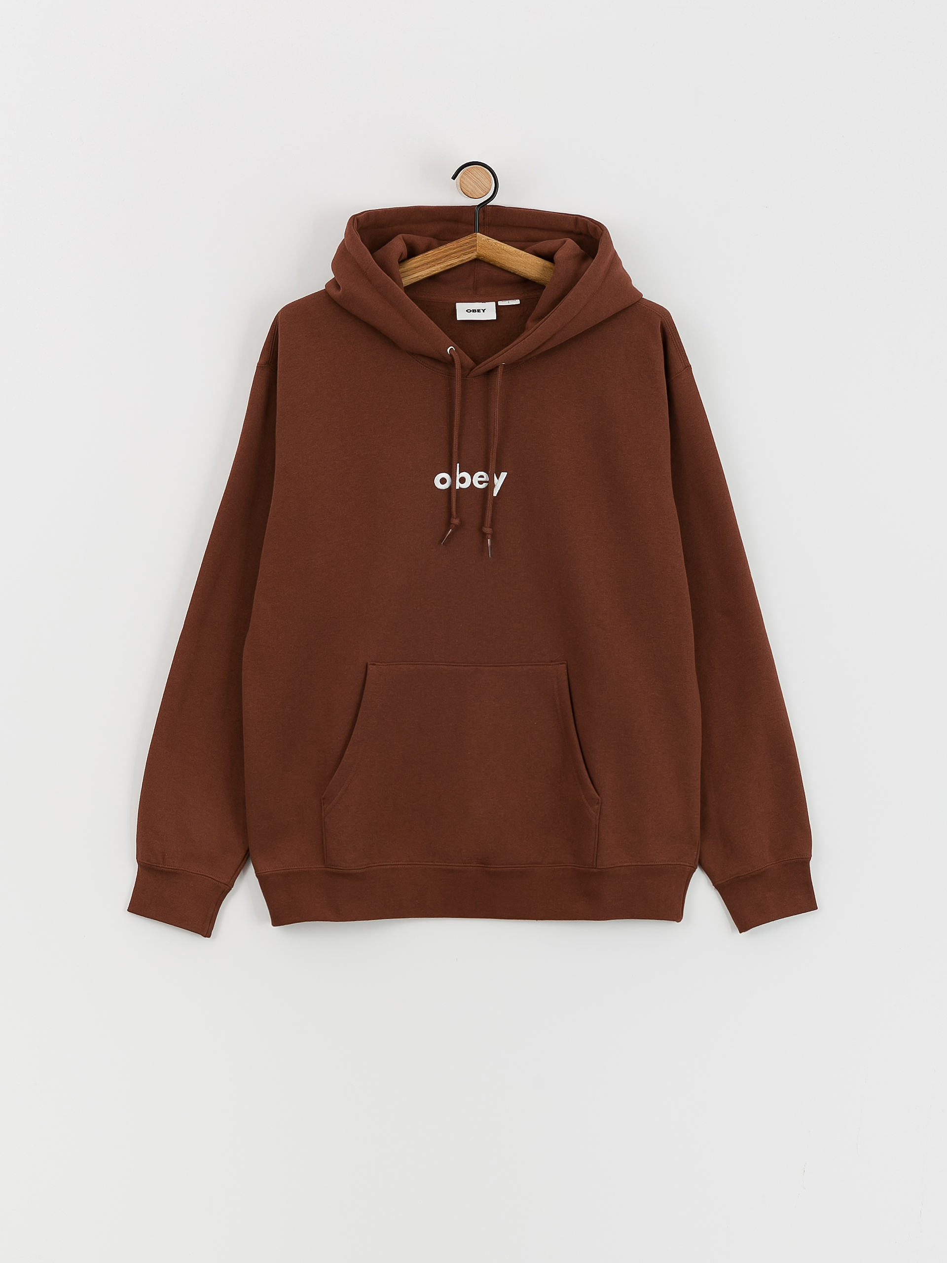 OBEY Lowercase HD Kapucnis pulóver (sepia)