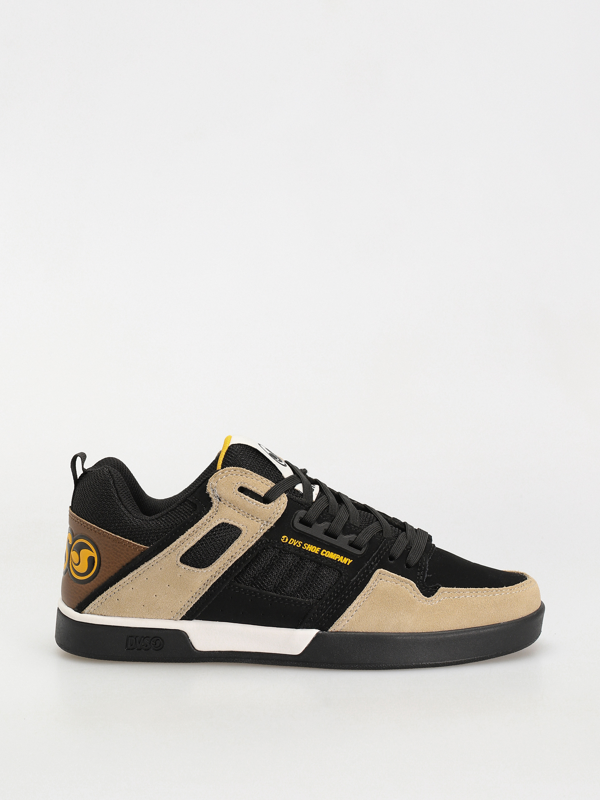 DVS Comanche 2.0+ Cipők (black tan yellow suede)