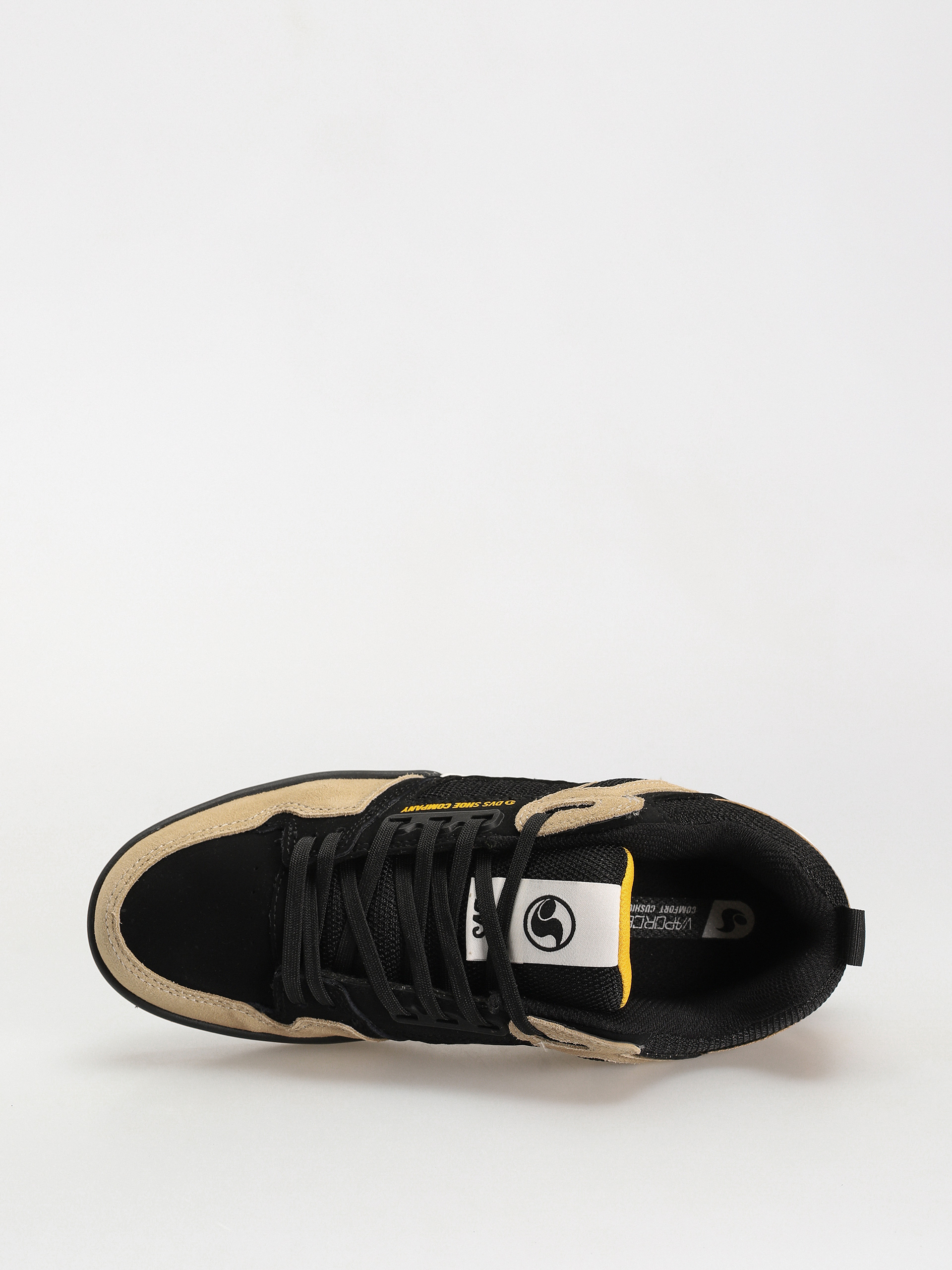 DVS Comanche 2.0+ Cipők (black tan yellow suede)