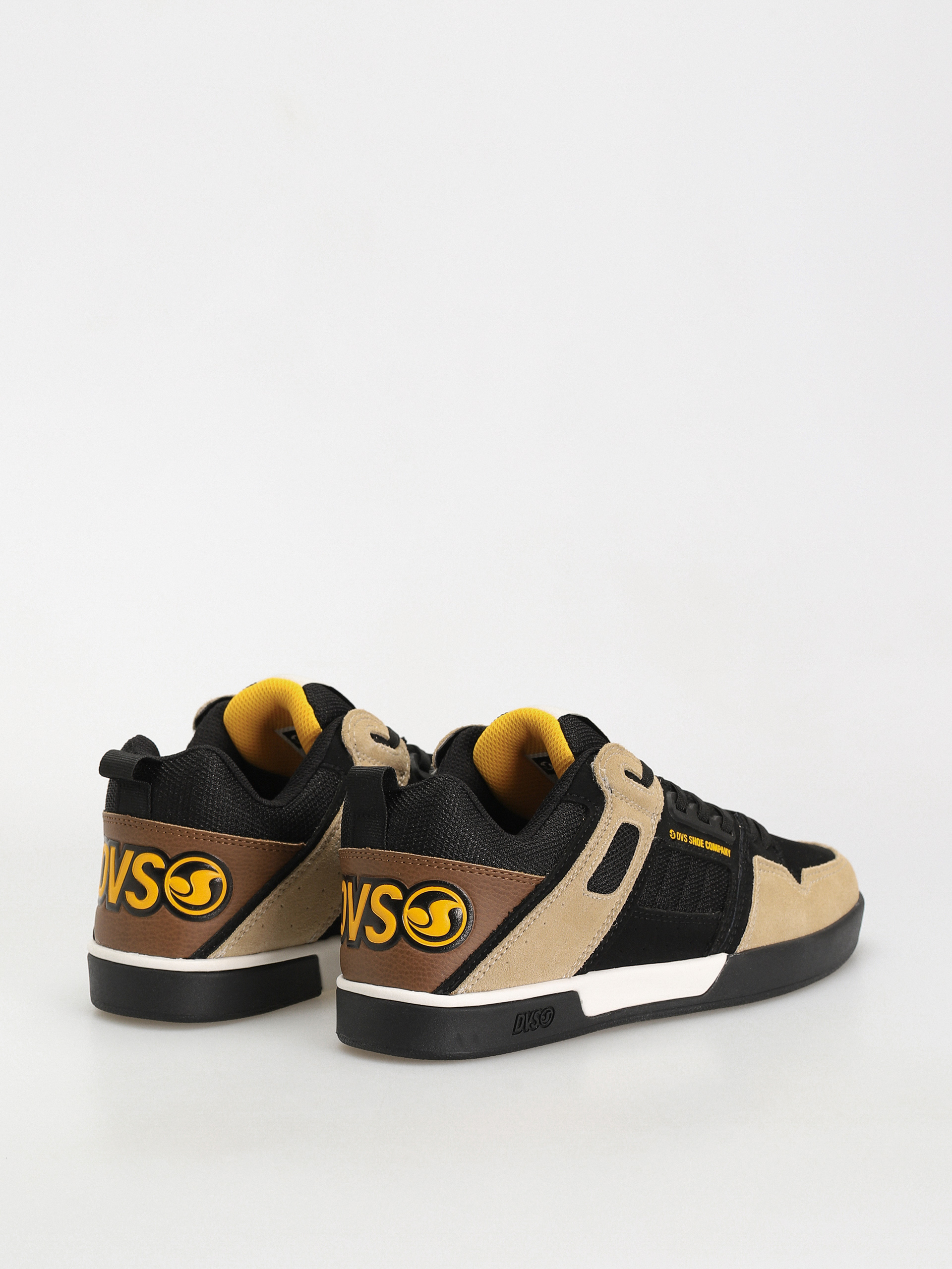 DVS Comanche 2.0+ Cipők (black tan yellow suede)