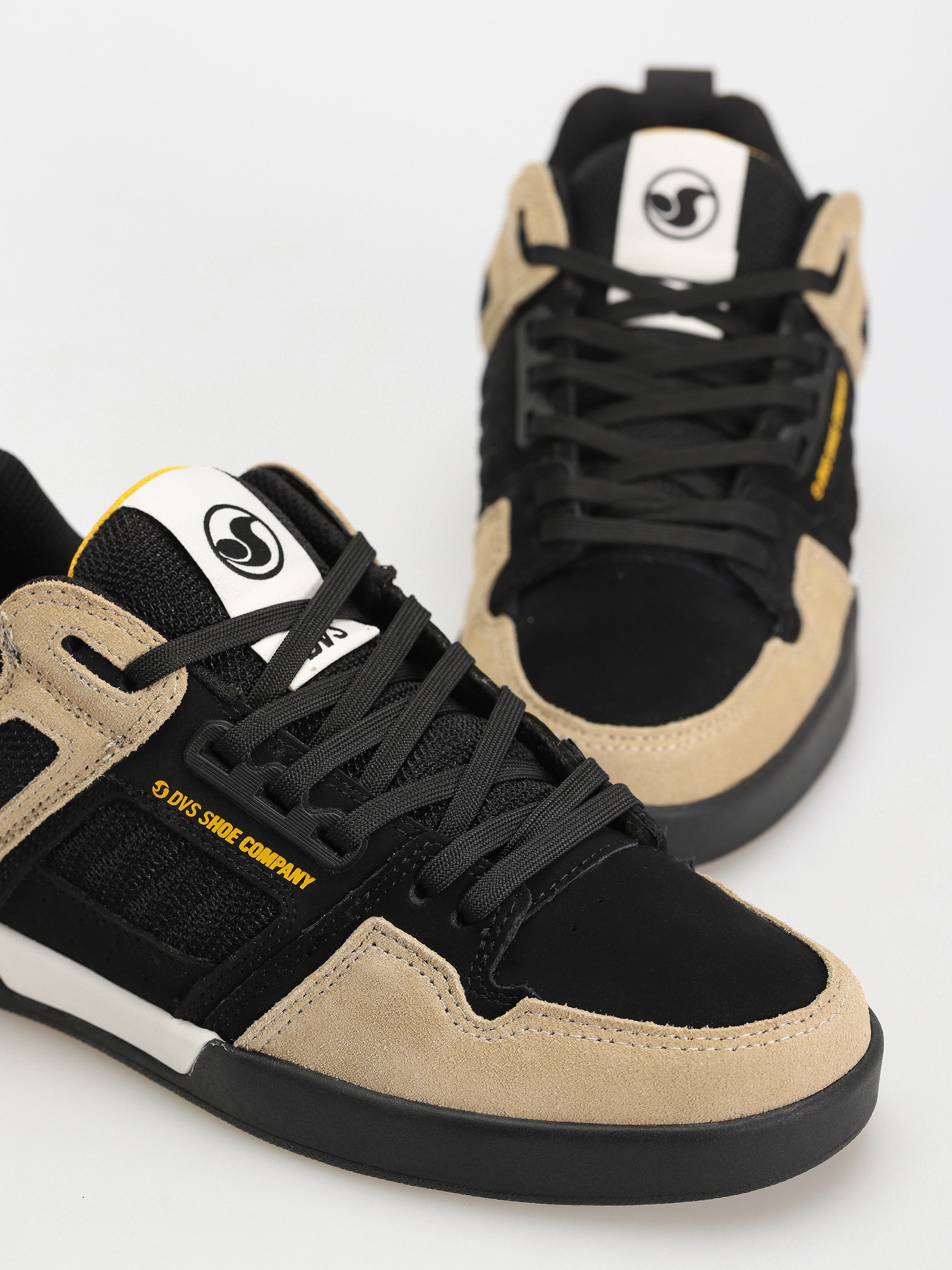 DVS Comanche 2.0+ Cipők (black tan yellow suede)