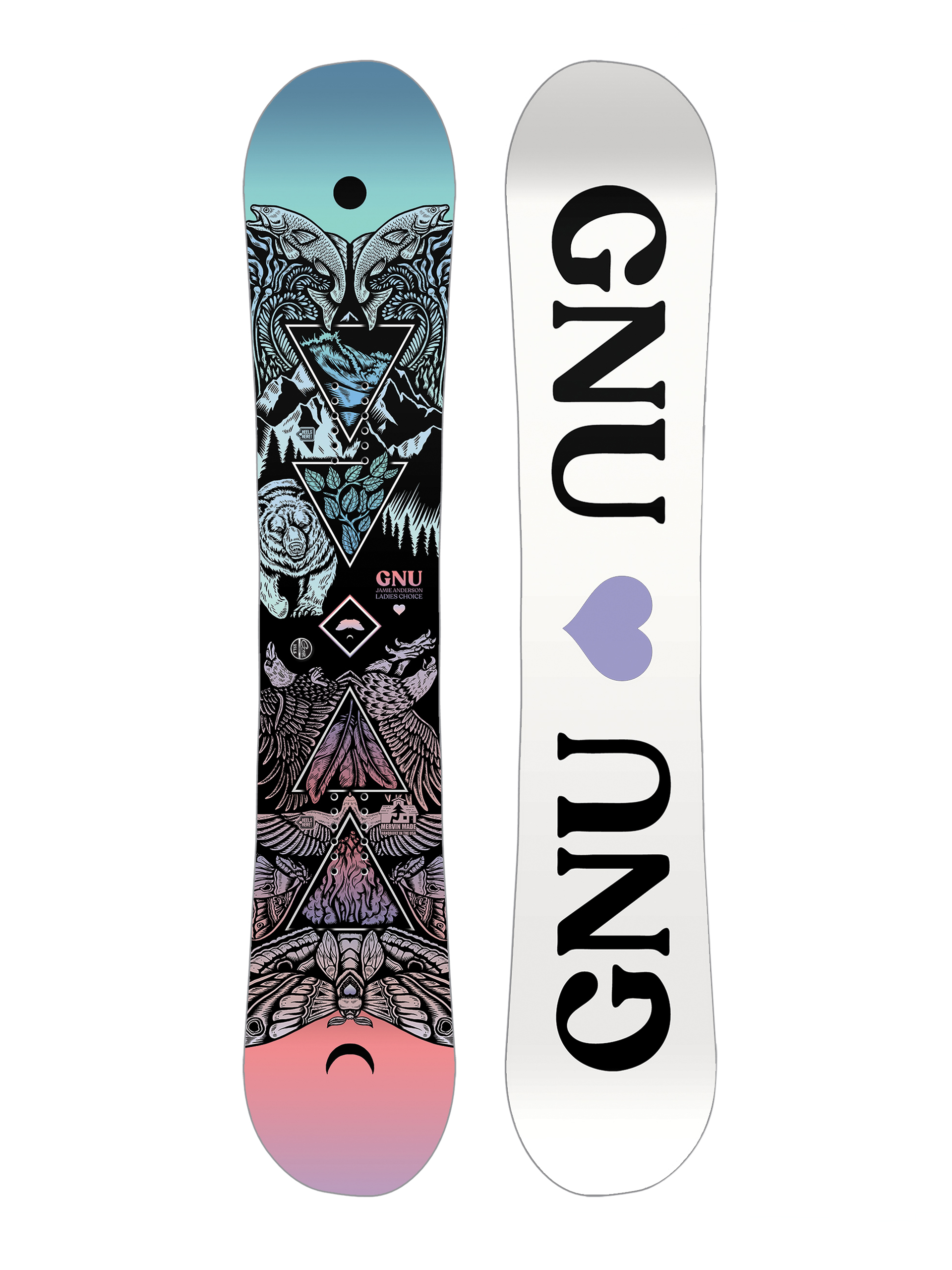 Női Gnu Ladies Choice Snowboard (white/black)