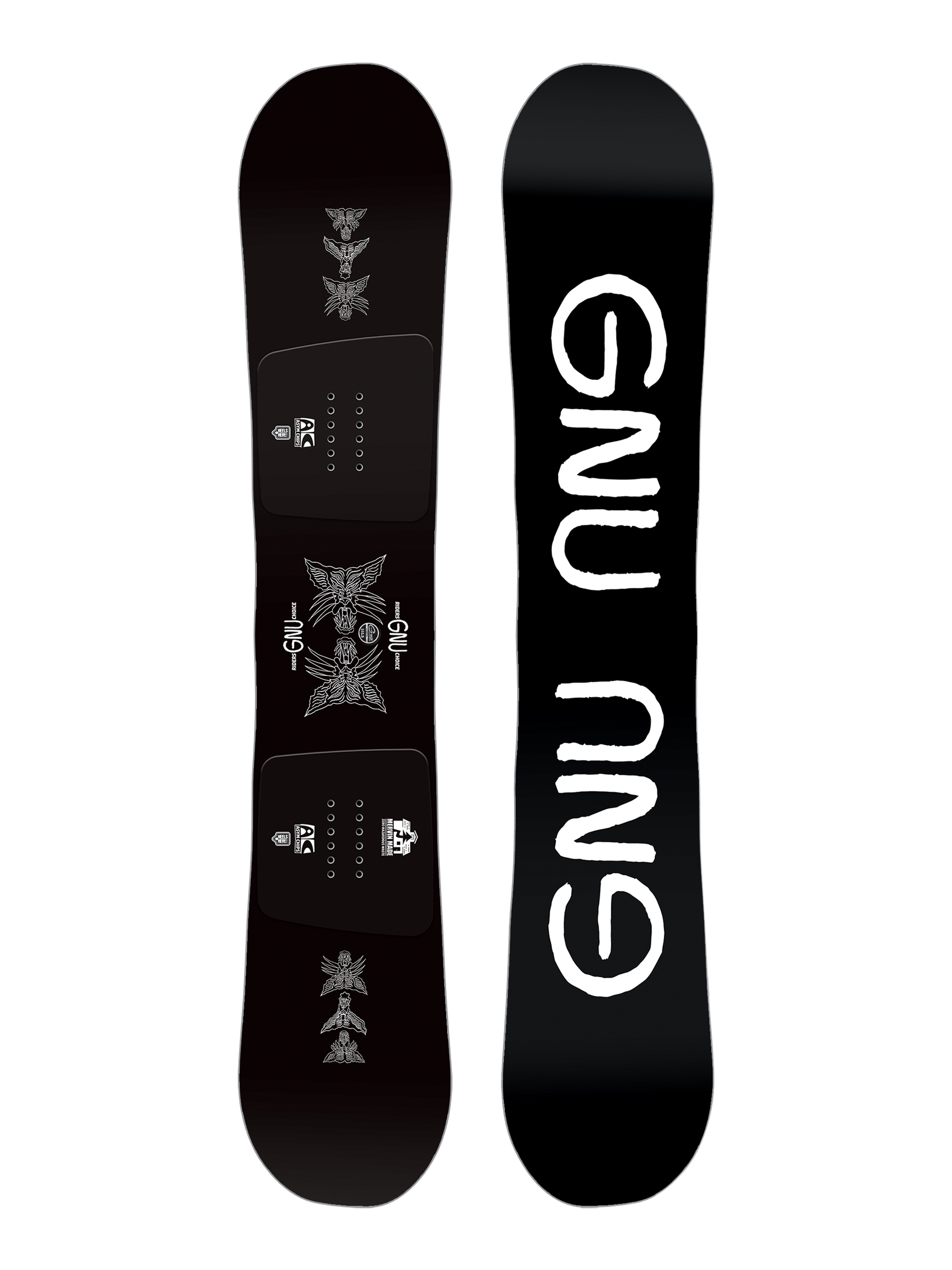 Férfi Gnu Riders Choice Snowboard (black/white)