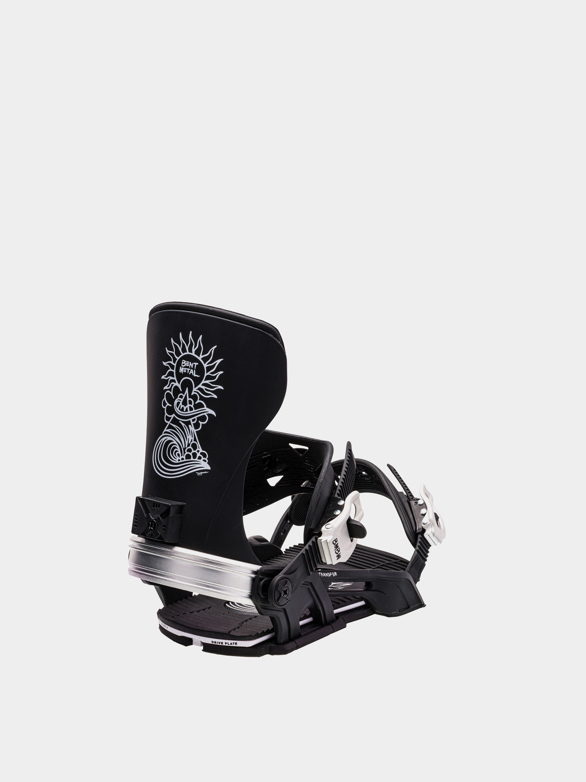 Férfi Bent Metal Transfer Snowboard kötés (black/silver)
