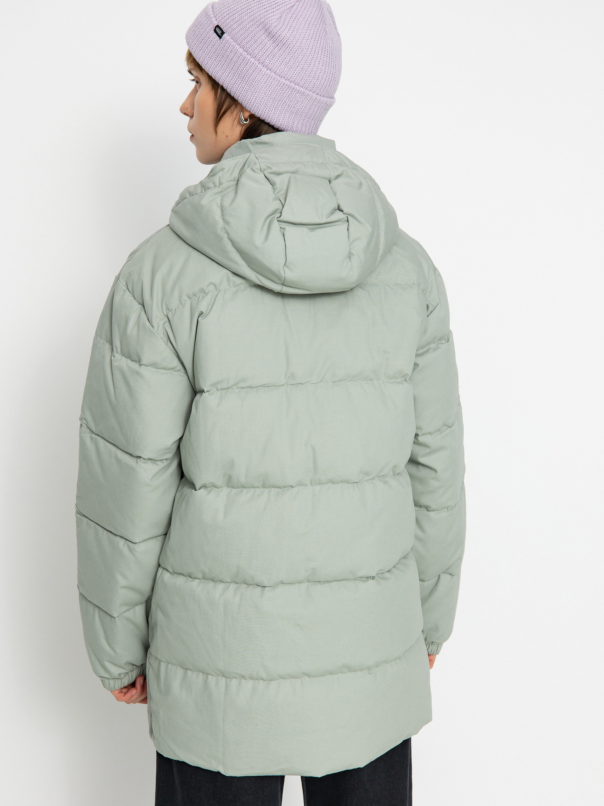 Patagonia Cotton Down Parka Dzseki Wmn (sleet green)
