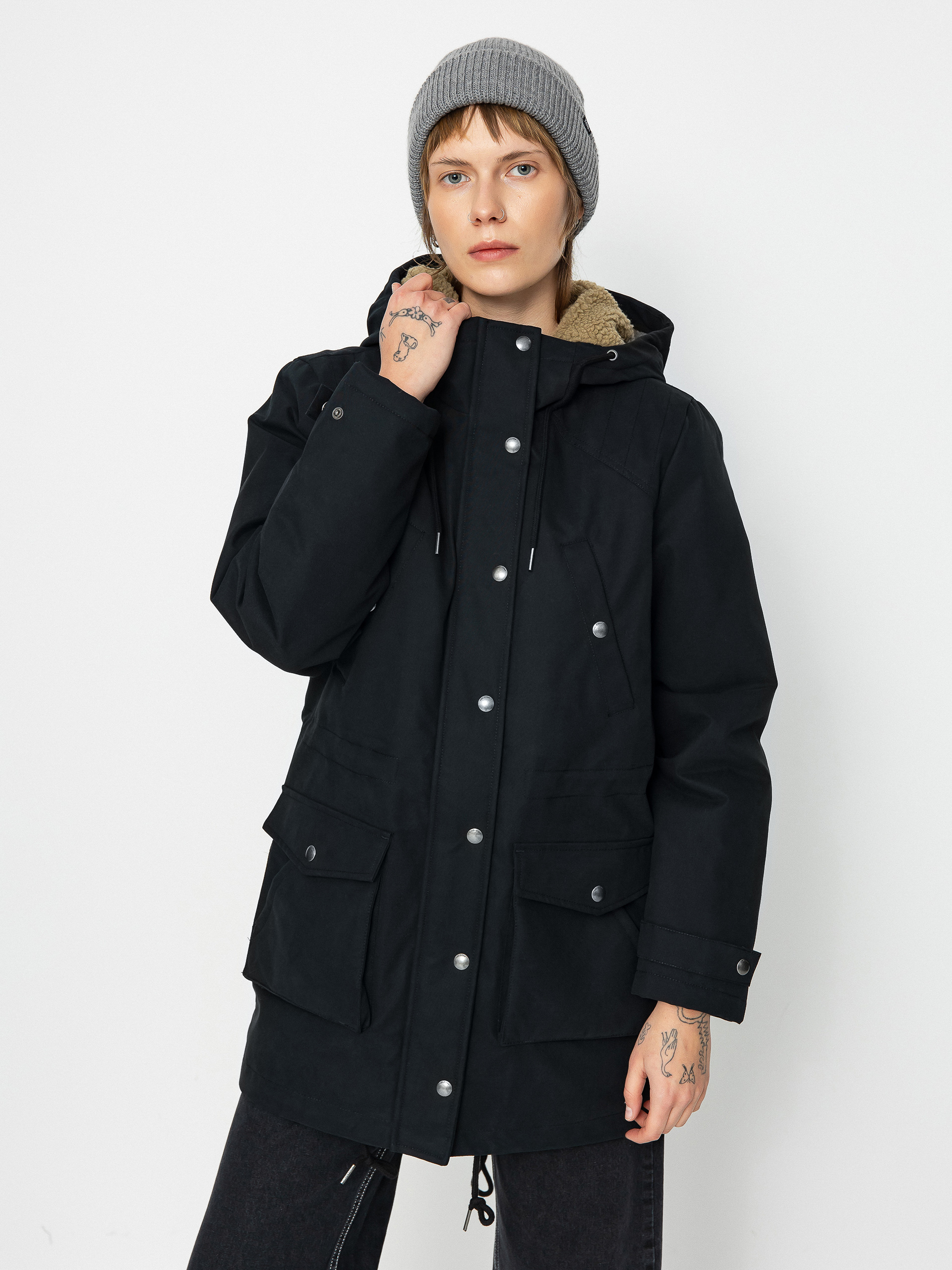 Volcom Walk On By 5K Parka Dzseki Wmn (black)