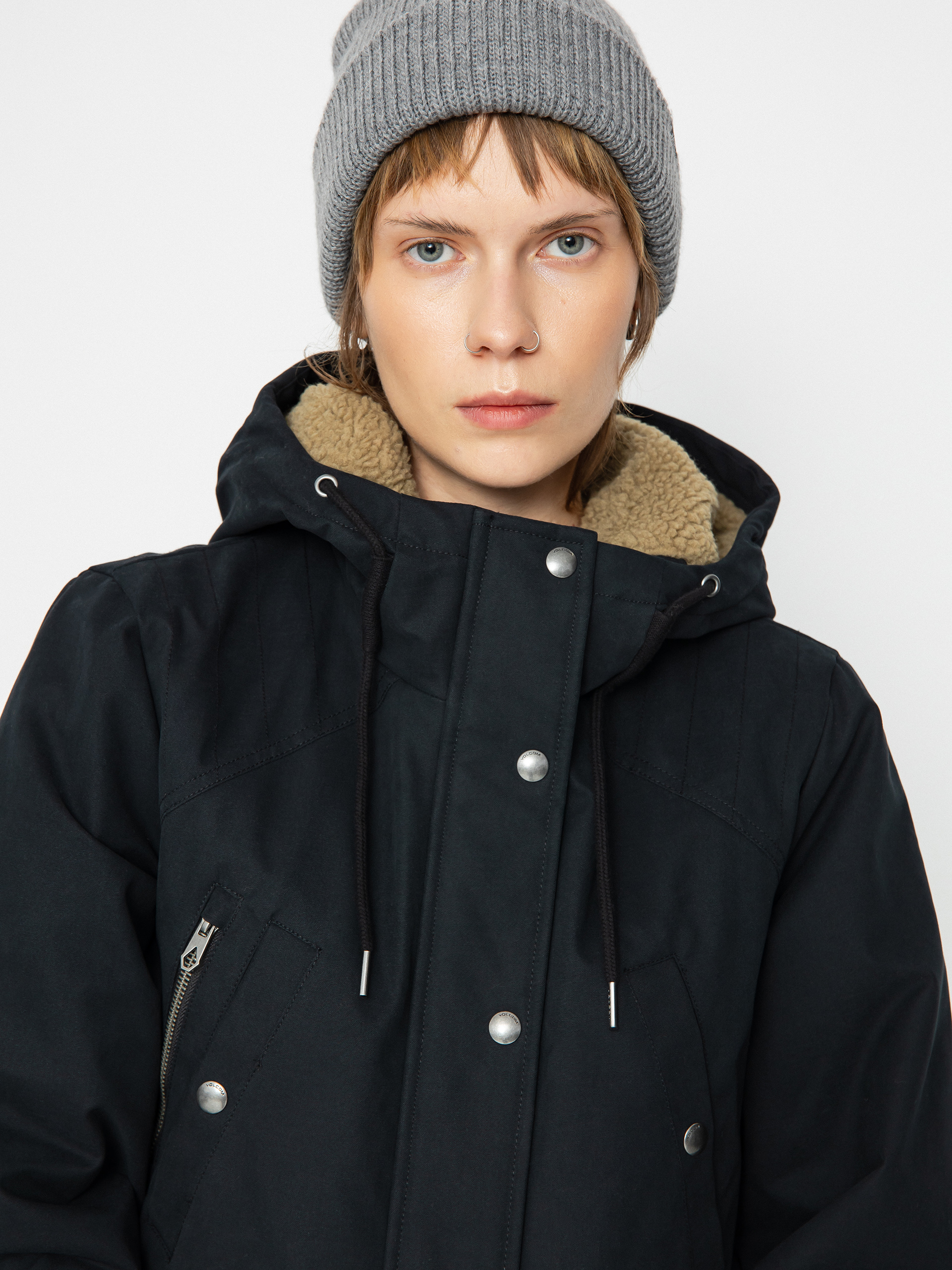 Volcom Walk On By 5K Parka Dzseki Wmn (black)