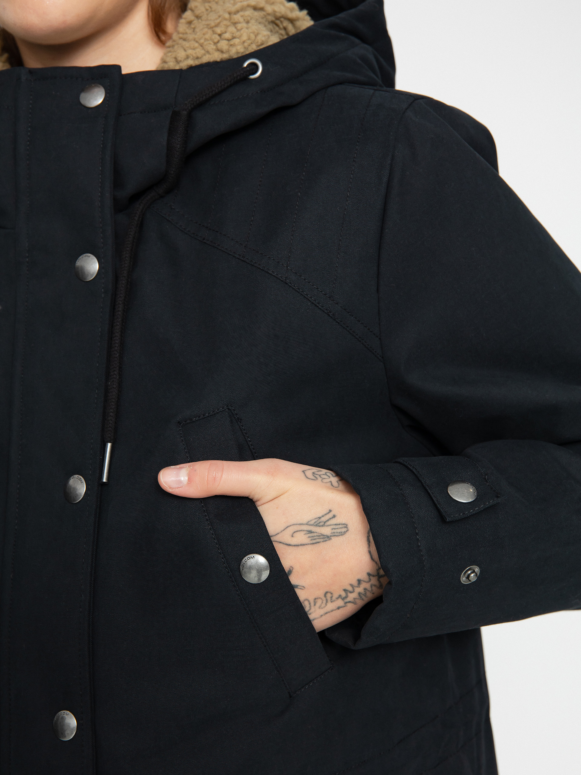 Volcom Walk On By 5K Parka Dzseki Wmn (black)