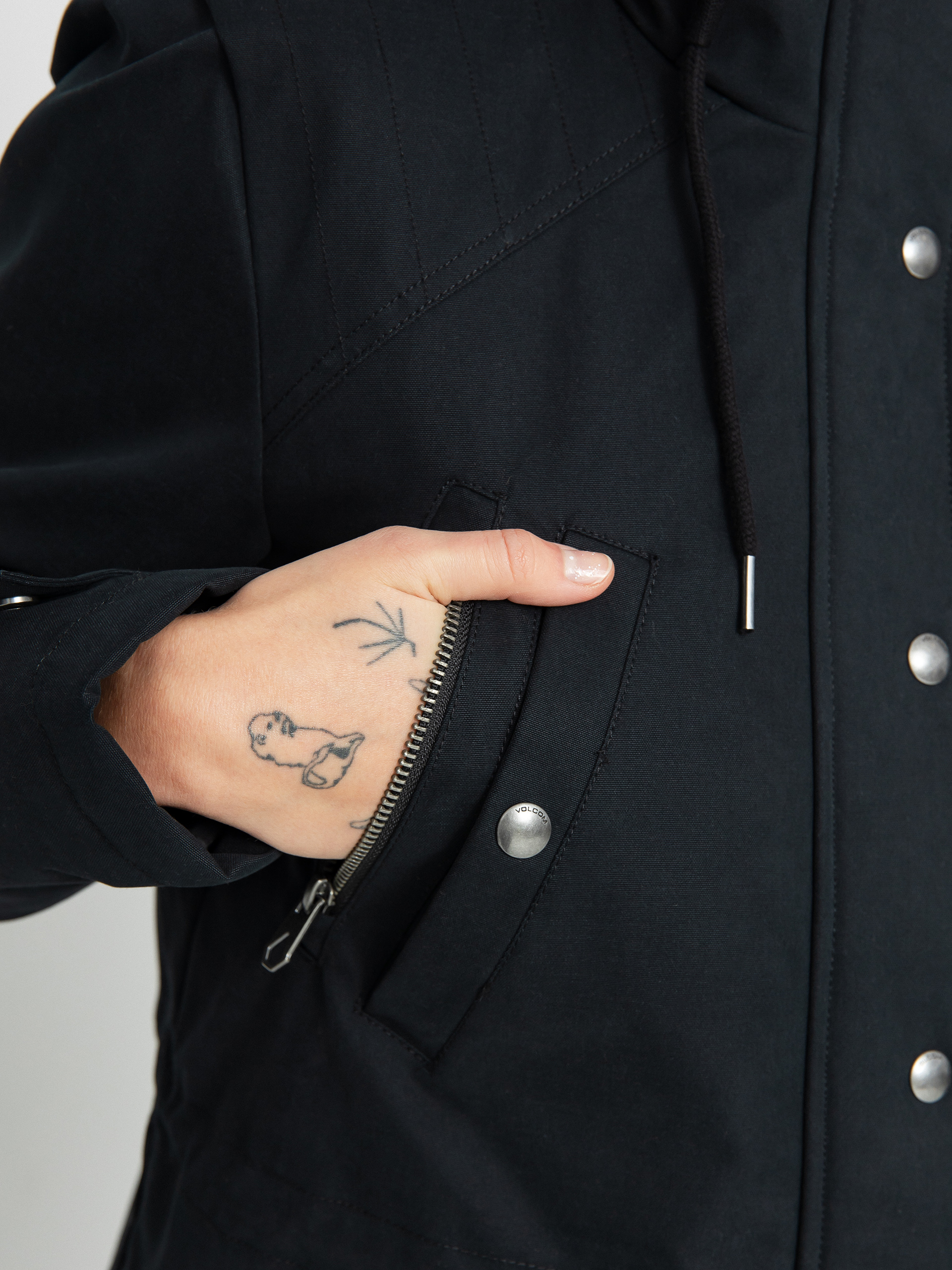 Volcom Walk On By 5K Parka Dzseki Wmn (black)