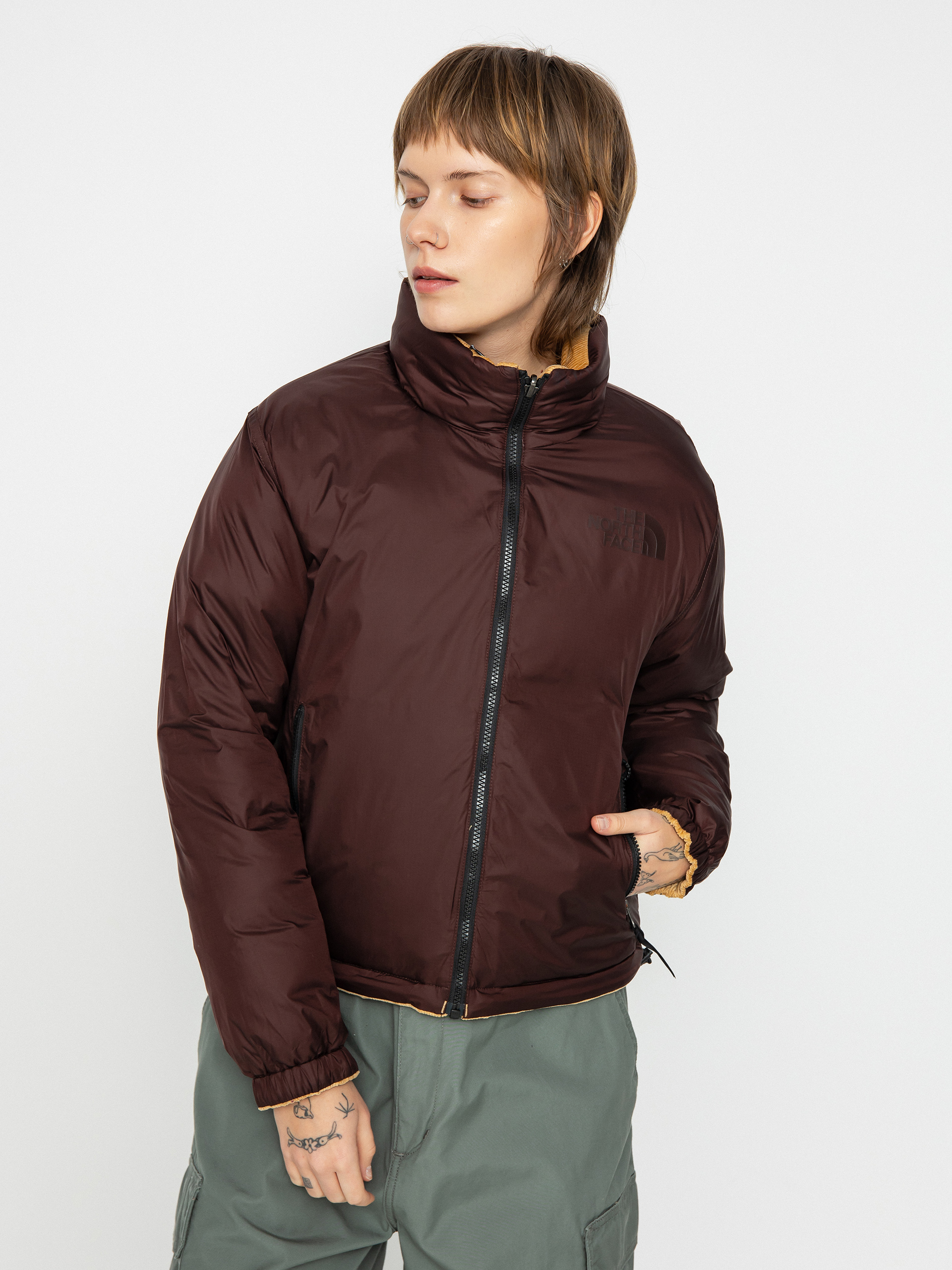 The North Face 92 Reversible Nuptse Dzseki Wmn (almond butter/coalbrown)
