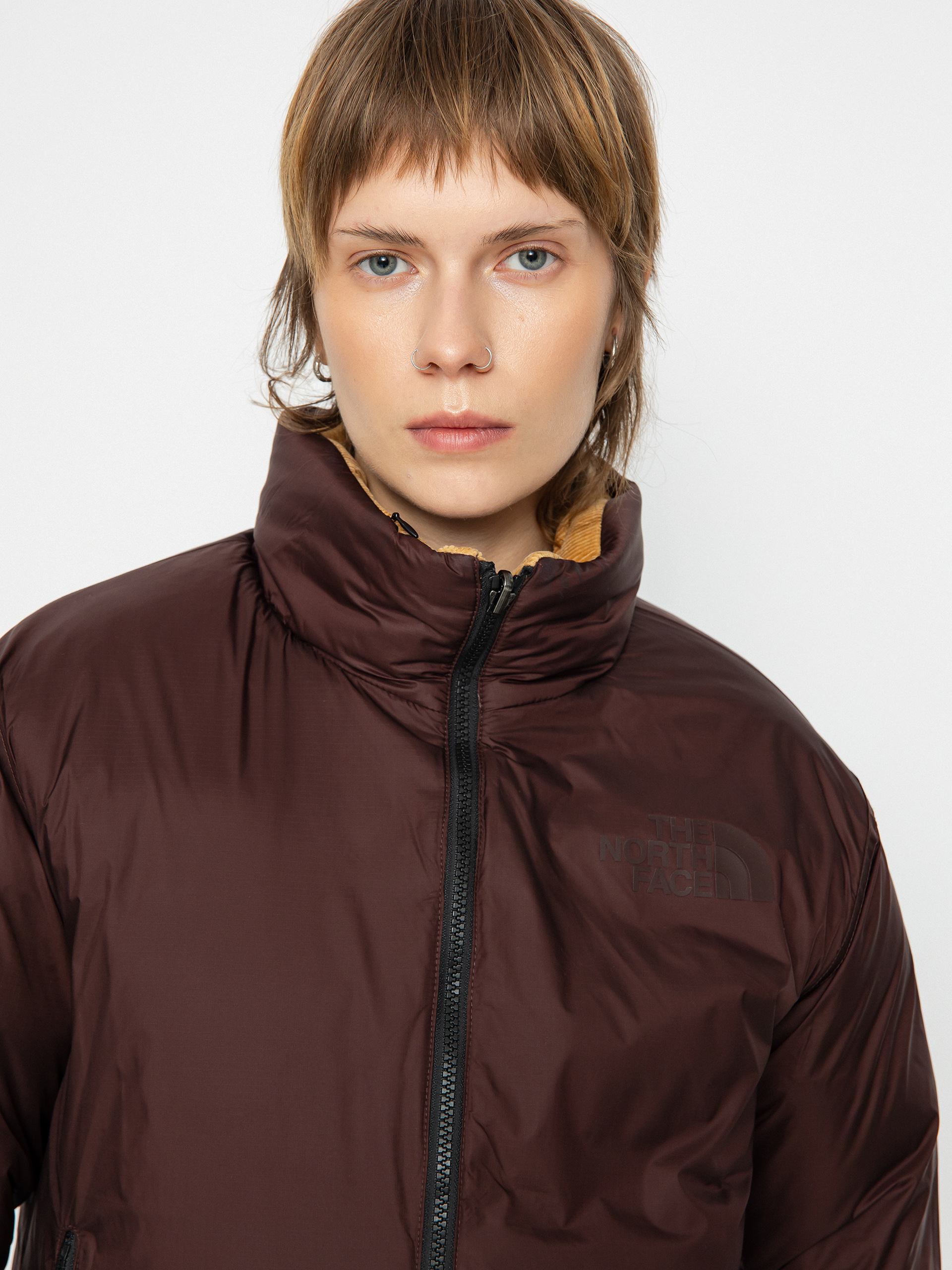 The North Face 92 Reversible Nuptse Dzseki Wmn (almond butter/coalbrown)