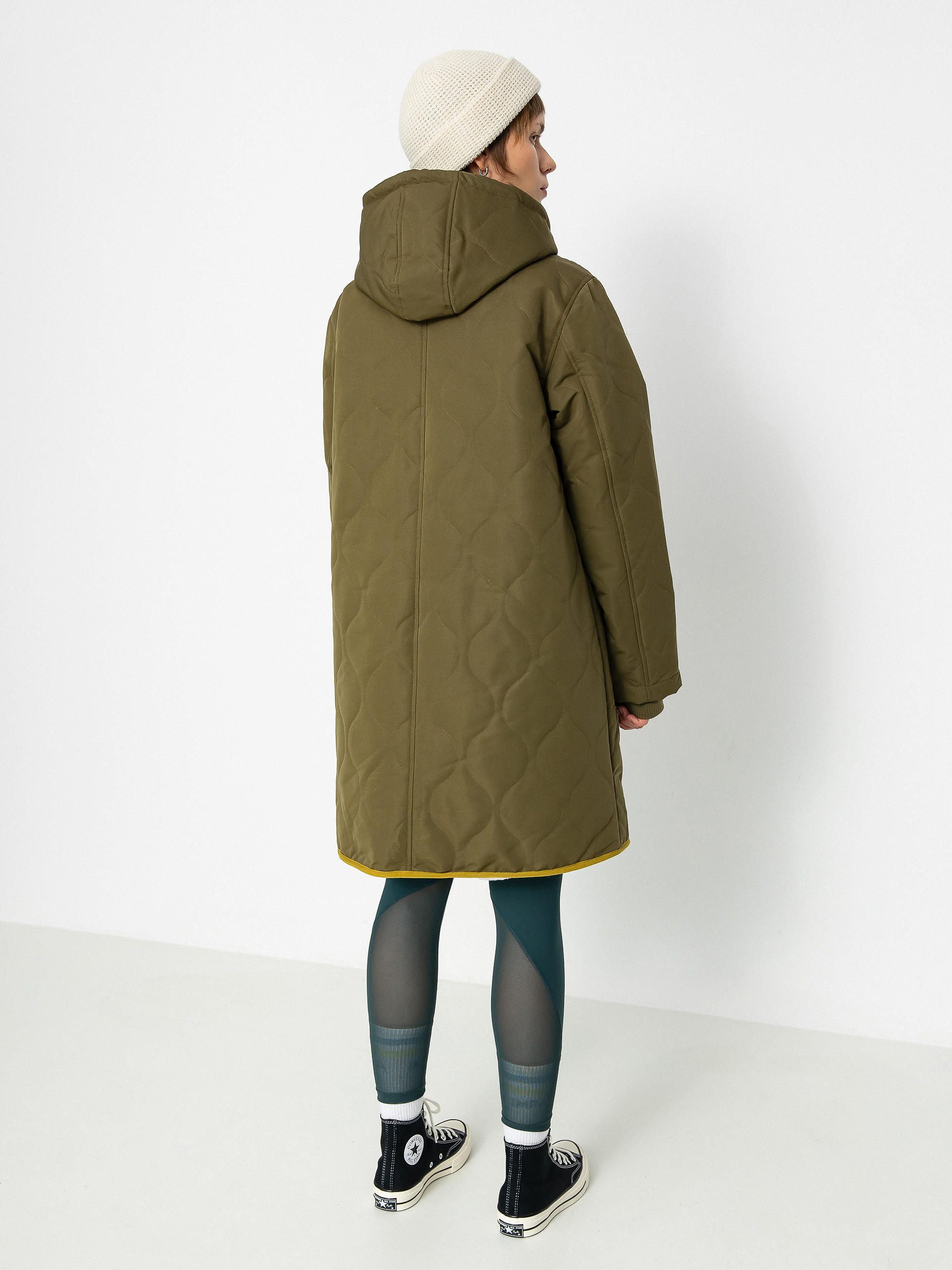 RVCA Jean Parka Dzseki Wmn (dark chocolate/dark orange)