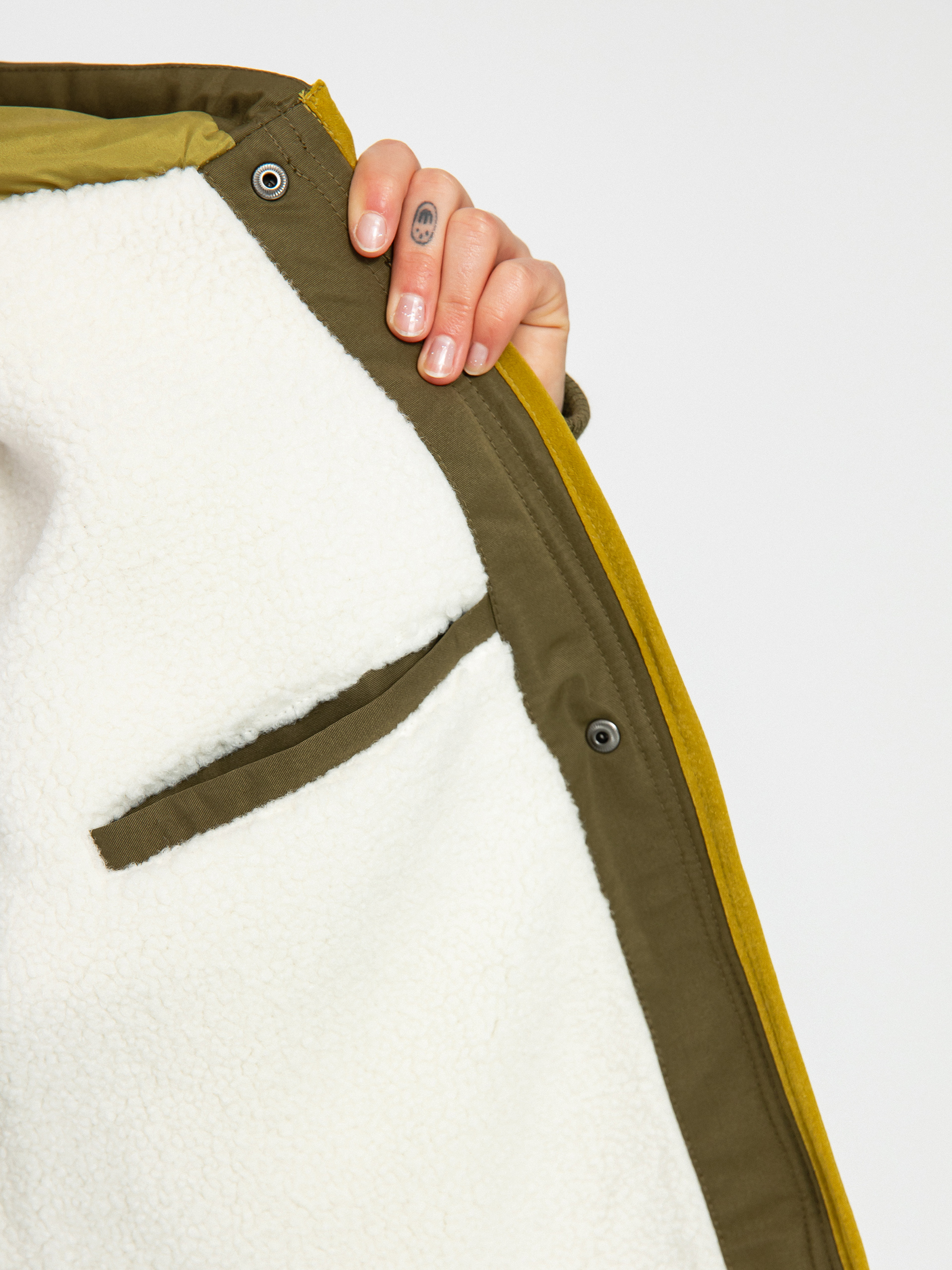 RVCA Jean Parka Dzseki Wmn (dark chocolate/dark orange)