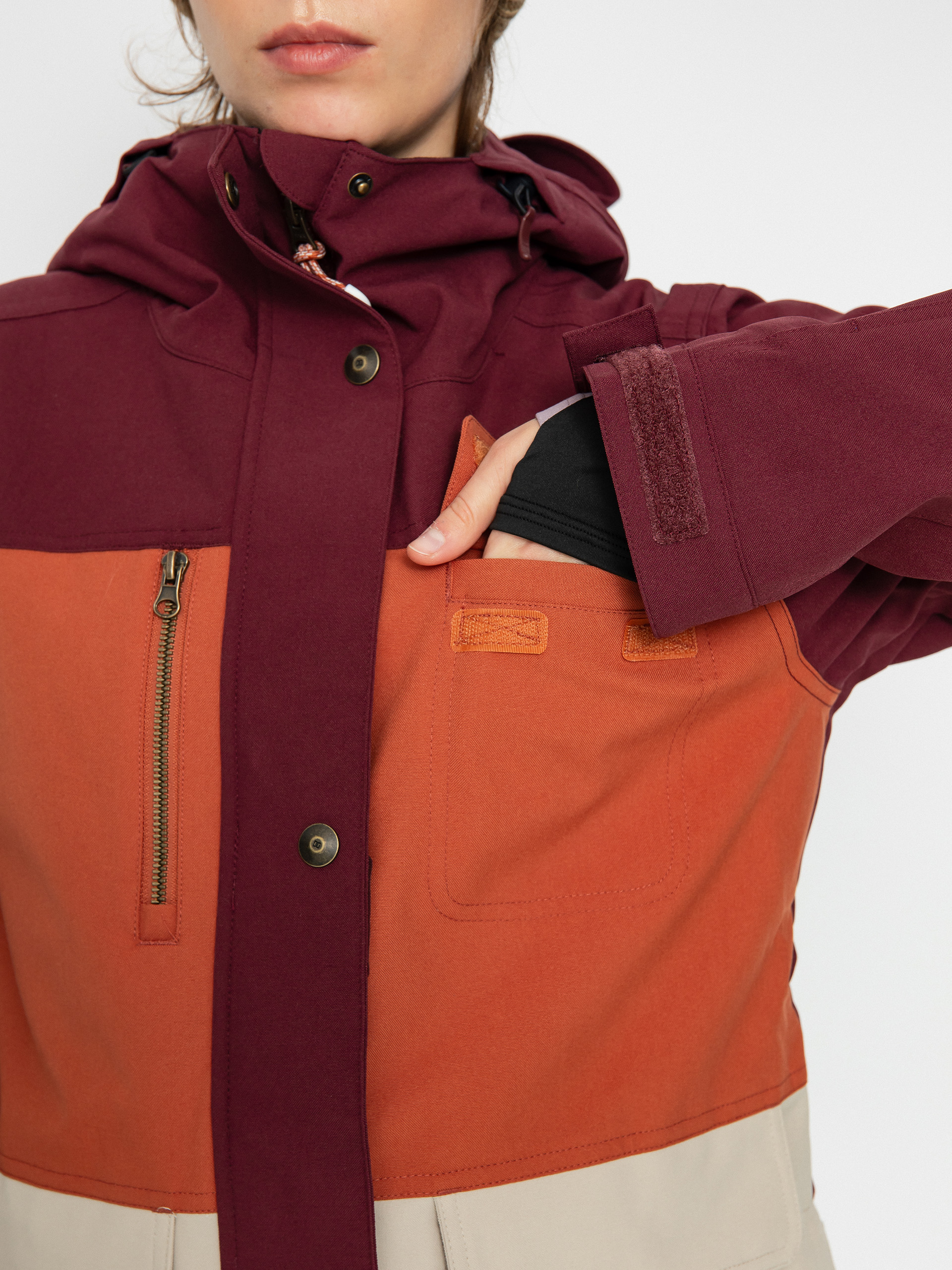 Női DC Liberate Snowboard dzseki (tawny port)