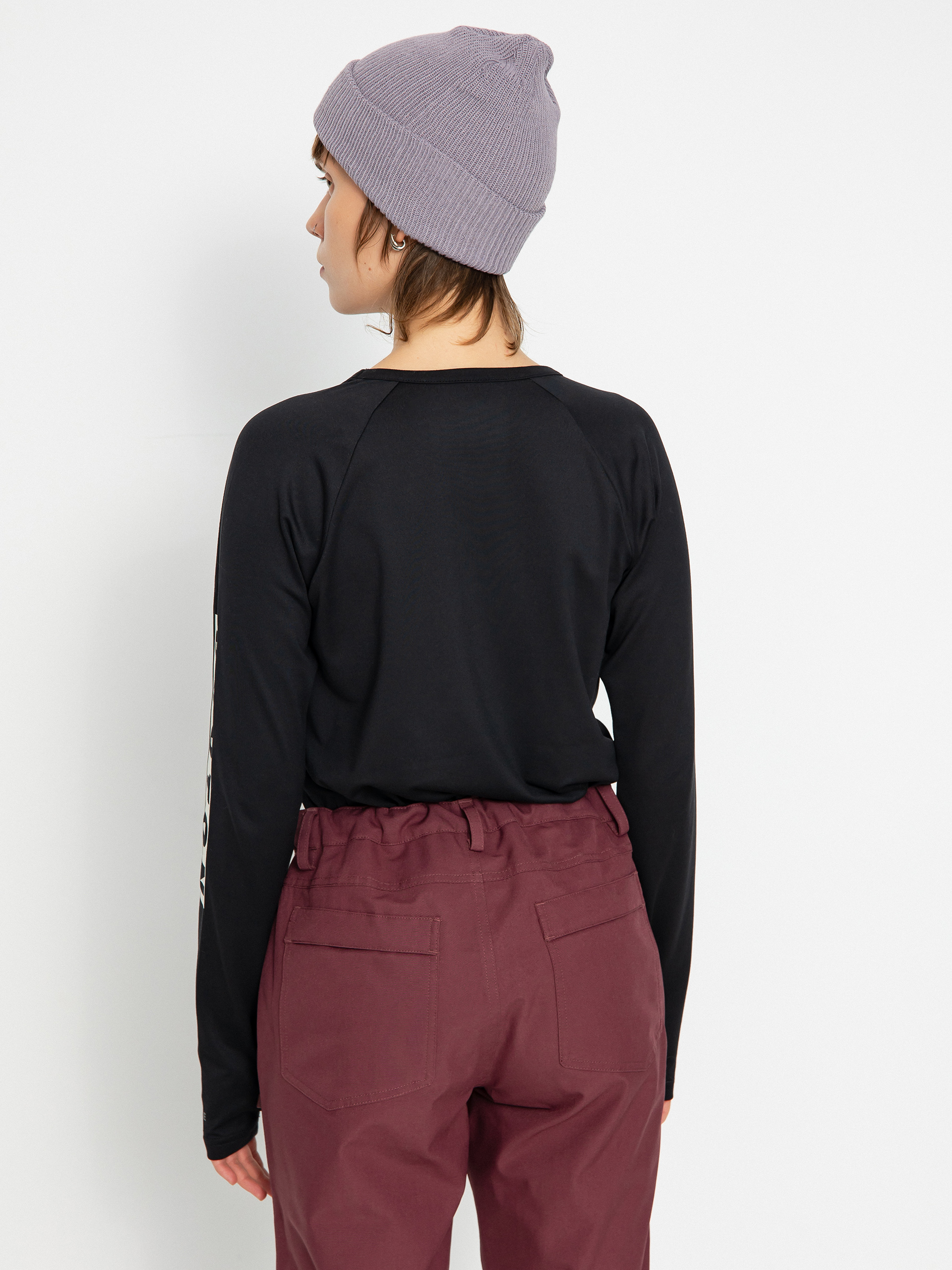 Női Burton Roadie Base Layer Tech Hosszú ujjú felső (true black)