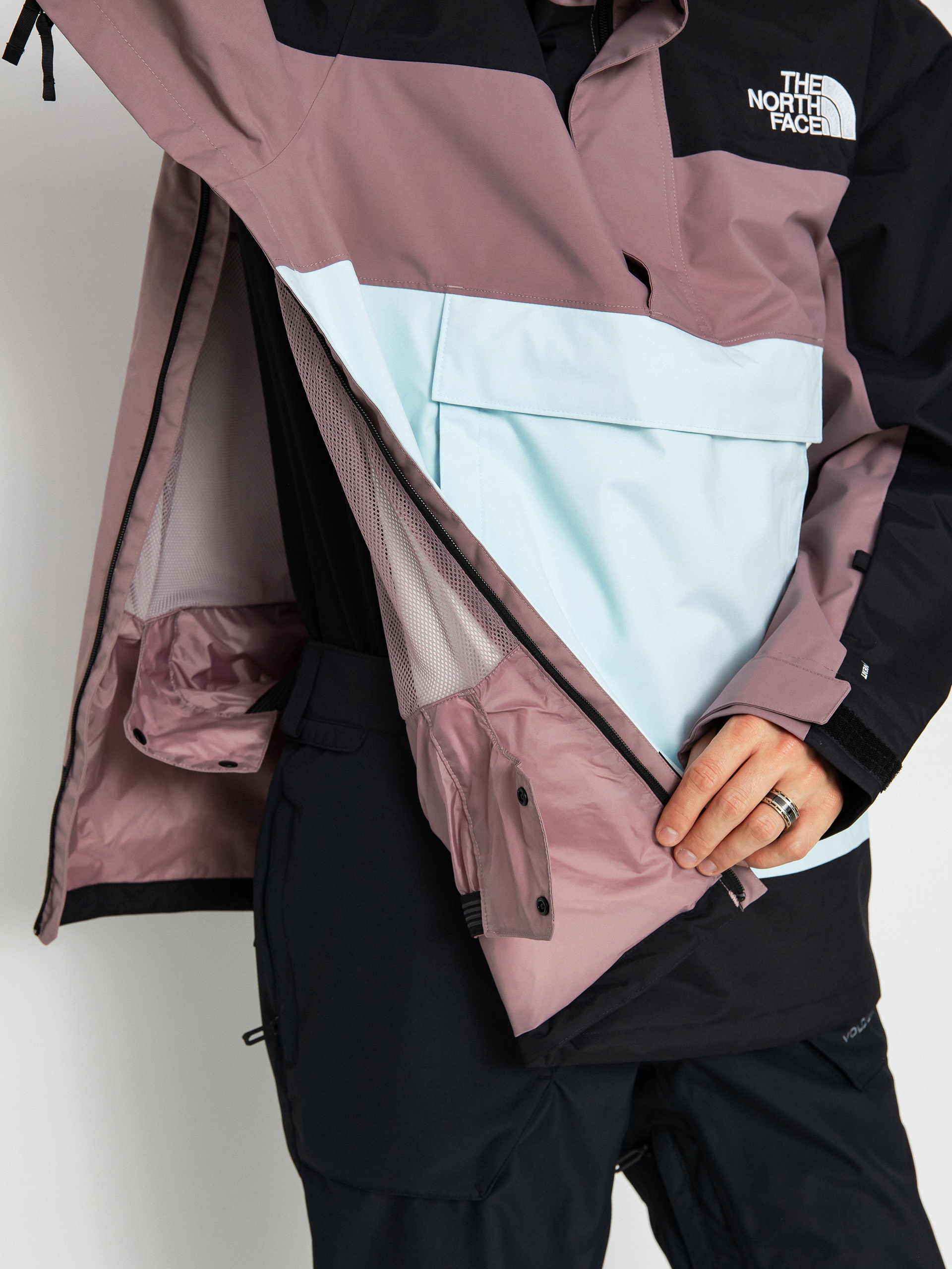 Férfi The North Face Driftview Anorak Snowboard dzseki (icecap blue/fawn grey)