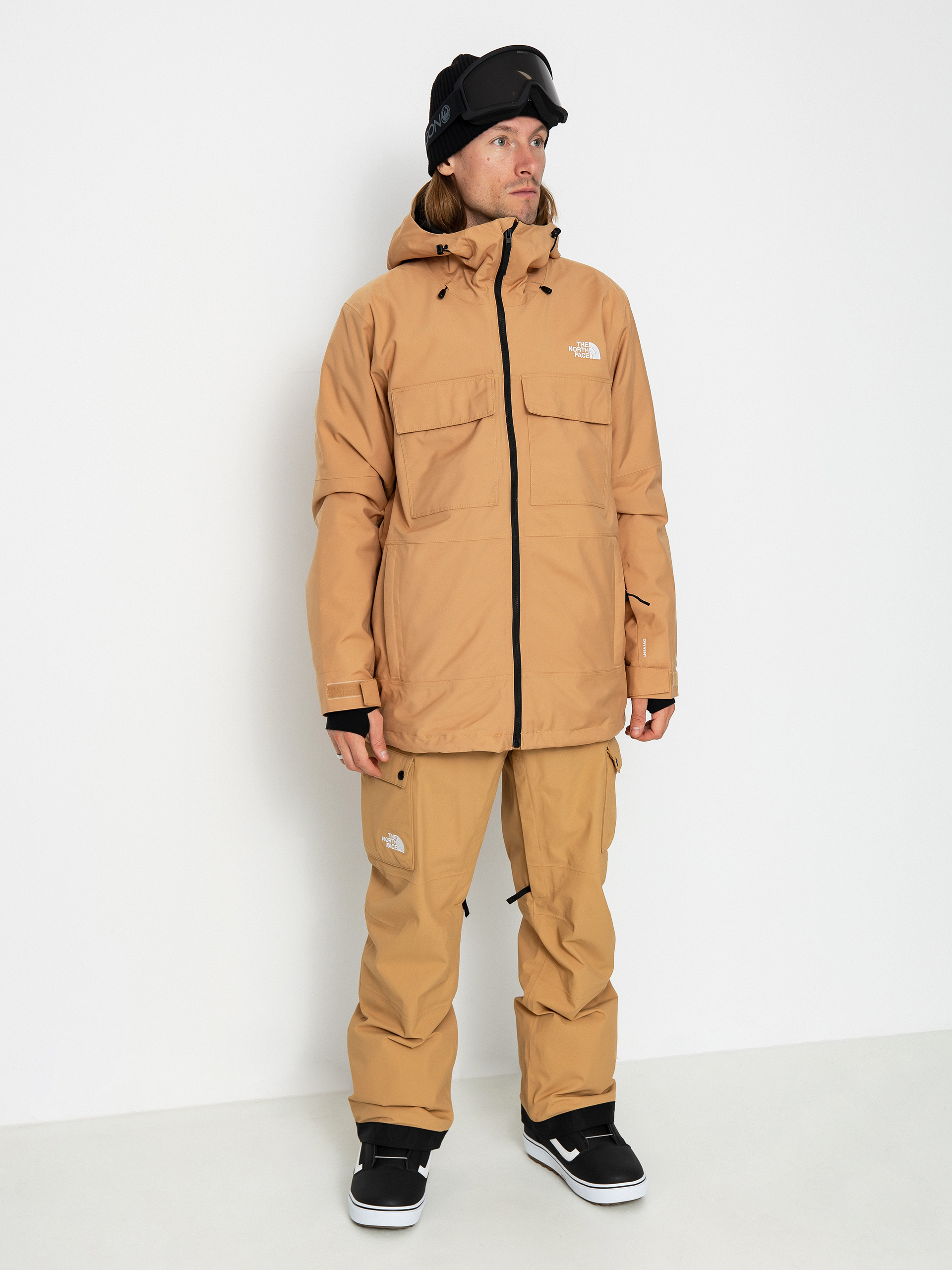 Férfi The North Face Fourbarrel Triclimate Snowboard dzseki (almond butter/tnf black)