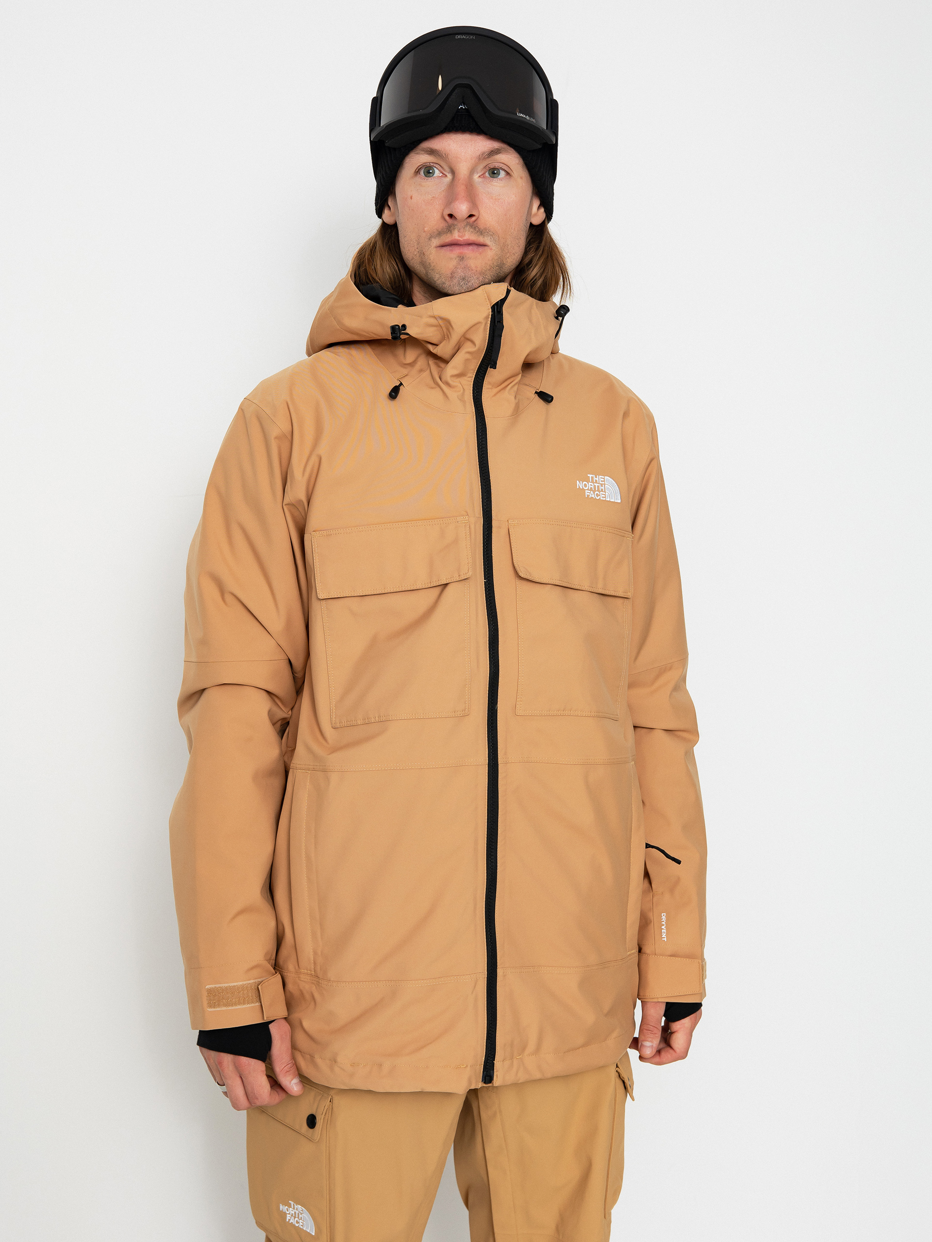 Férfi The North Face Fourbarrel Triclimate Snowboard dzseki (almond butter/tnf black)