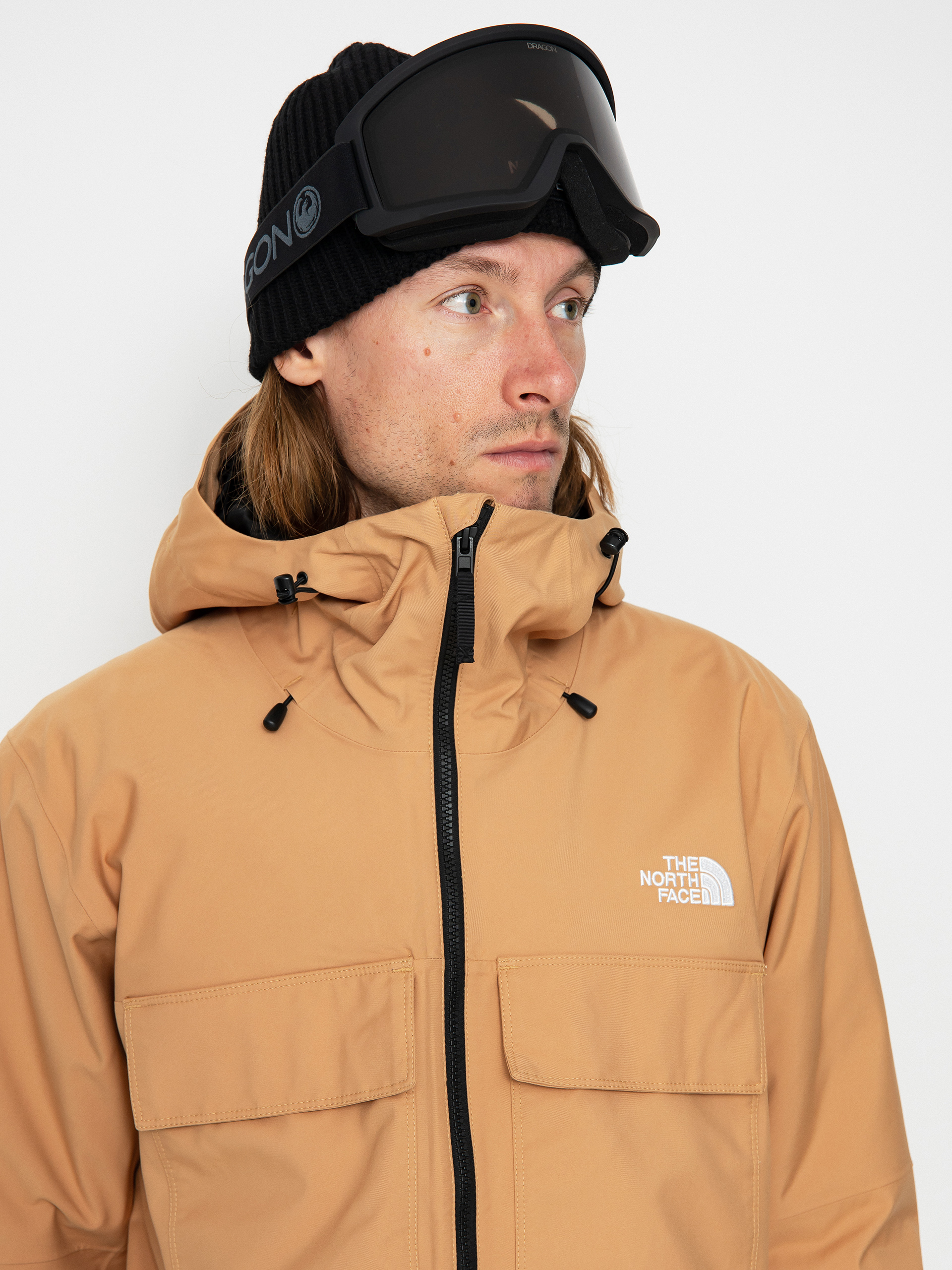 Férfi The North Face Fourbarrel Triclimate Snowboard dzseki (almond butter/tnf black)