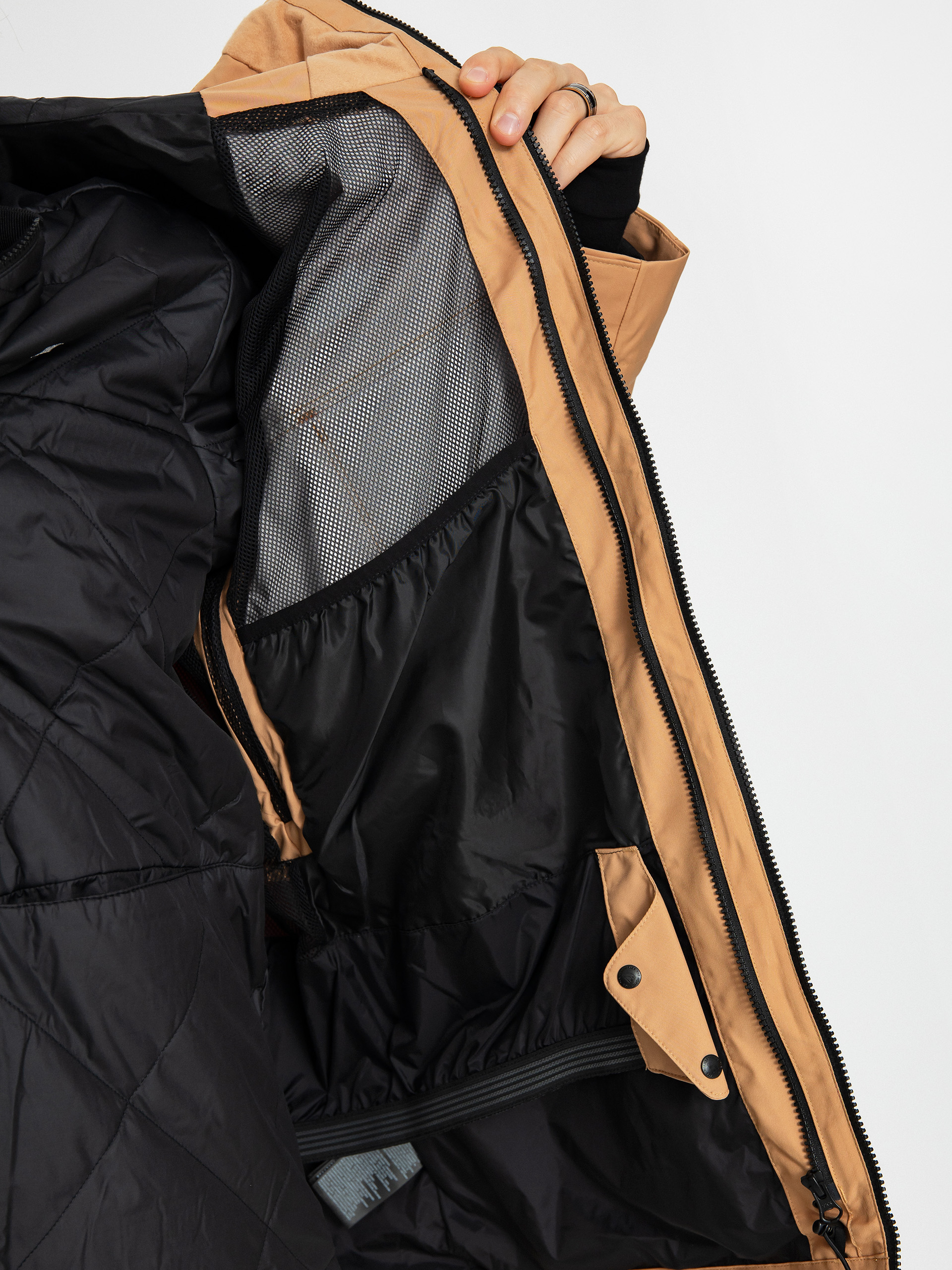 Férfi The North Face Fourbarrel Triclimate Snowboard dzseki (almond butter/tnf black)