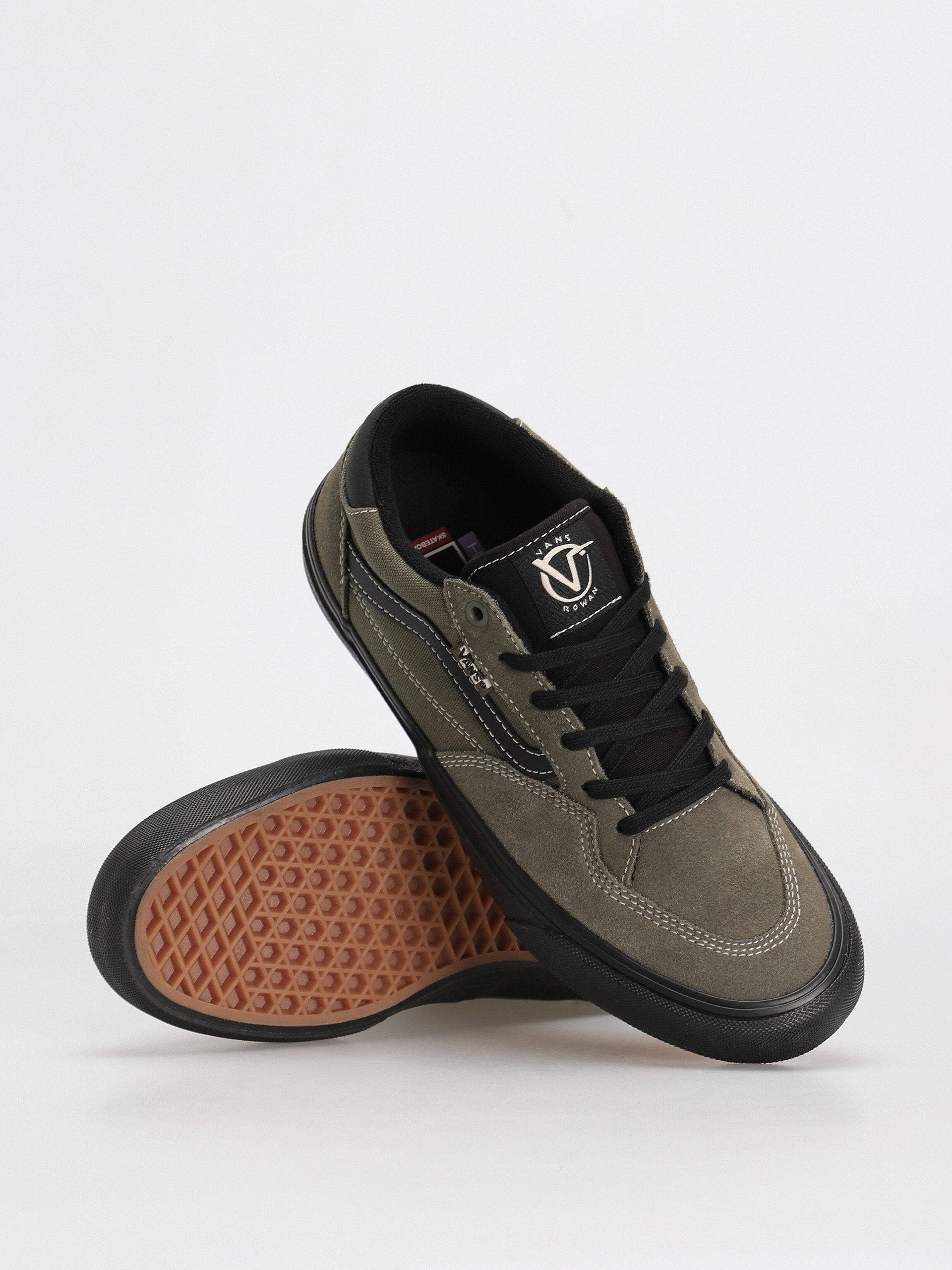 Vans Rowan Cipők (olive/black)