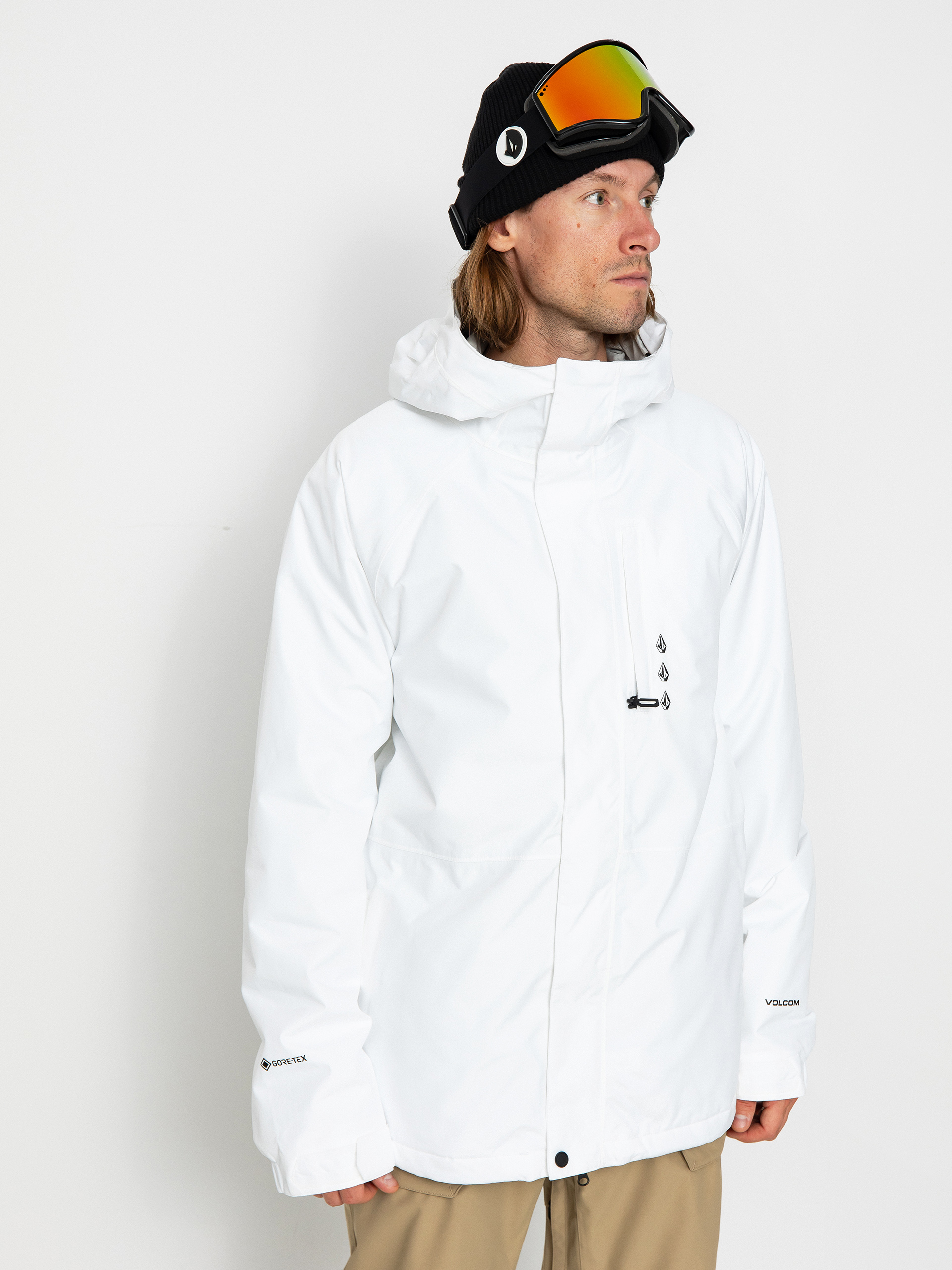 Férfi Volcom Dua Ins Gore Snowboard dzseki (white)