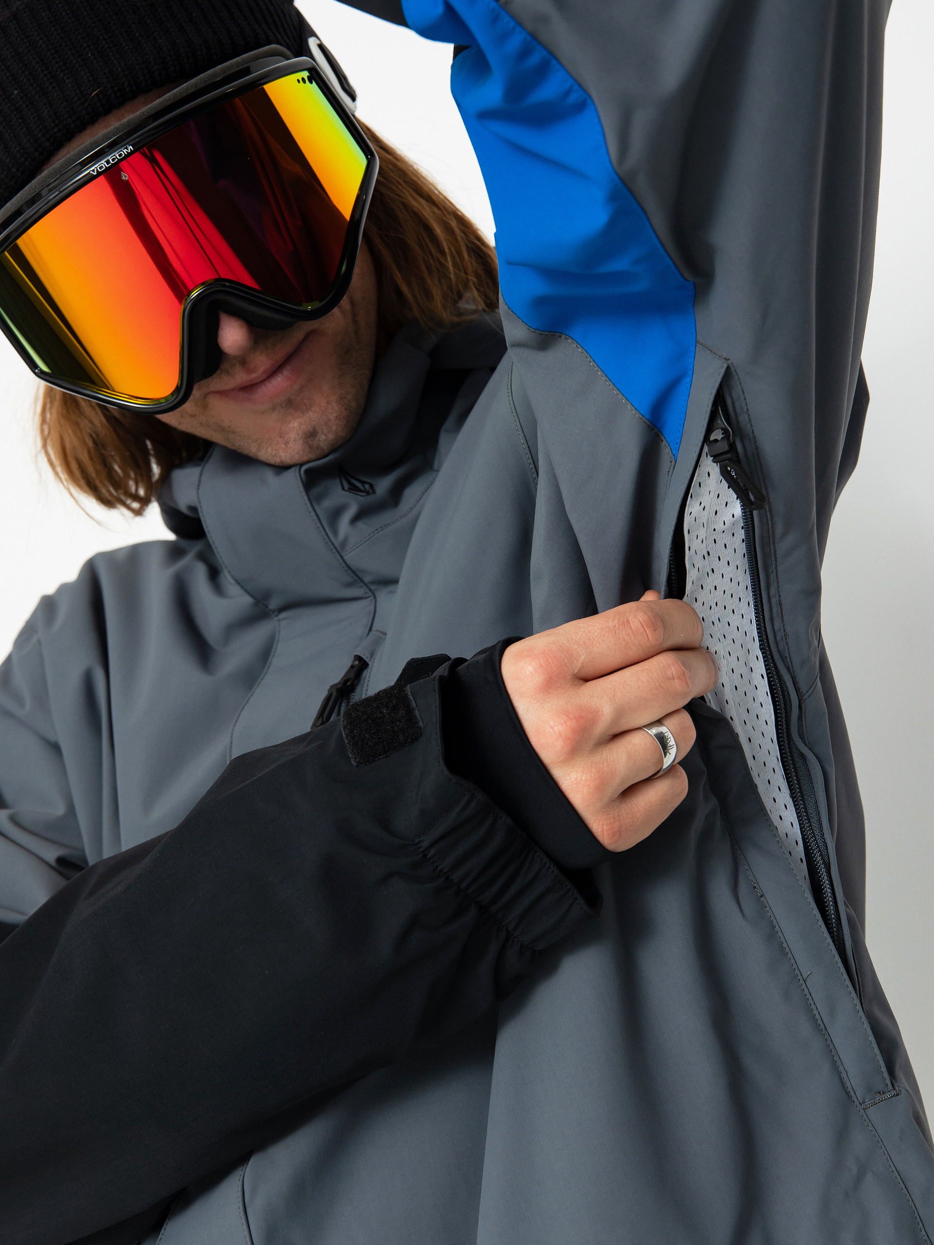 Férfi Volcom Vcolp Ins Snowboard dzseki (dark grey)